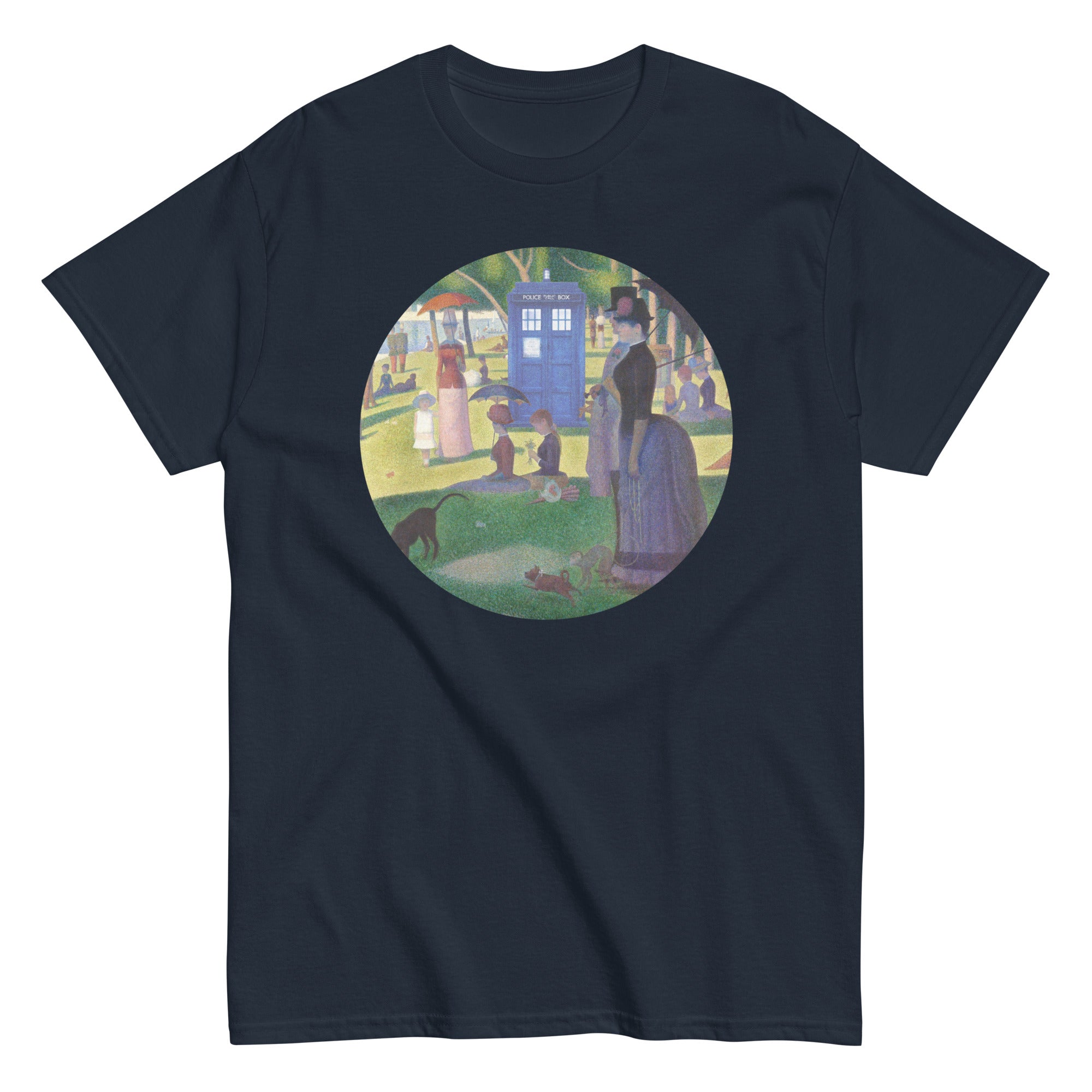 Tardis On La Grande Men's Classic Tee Hoodie, Sweatshirt | CoreVibeTees.com (Image 1)