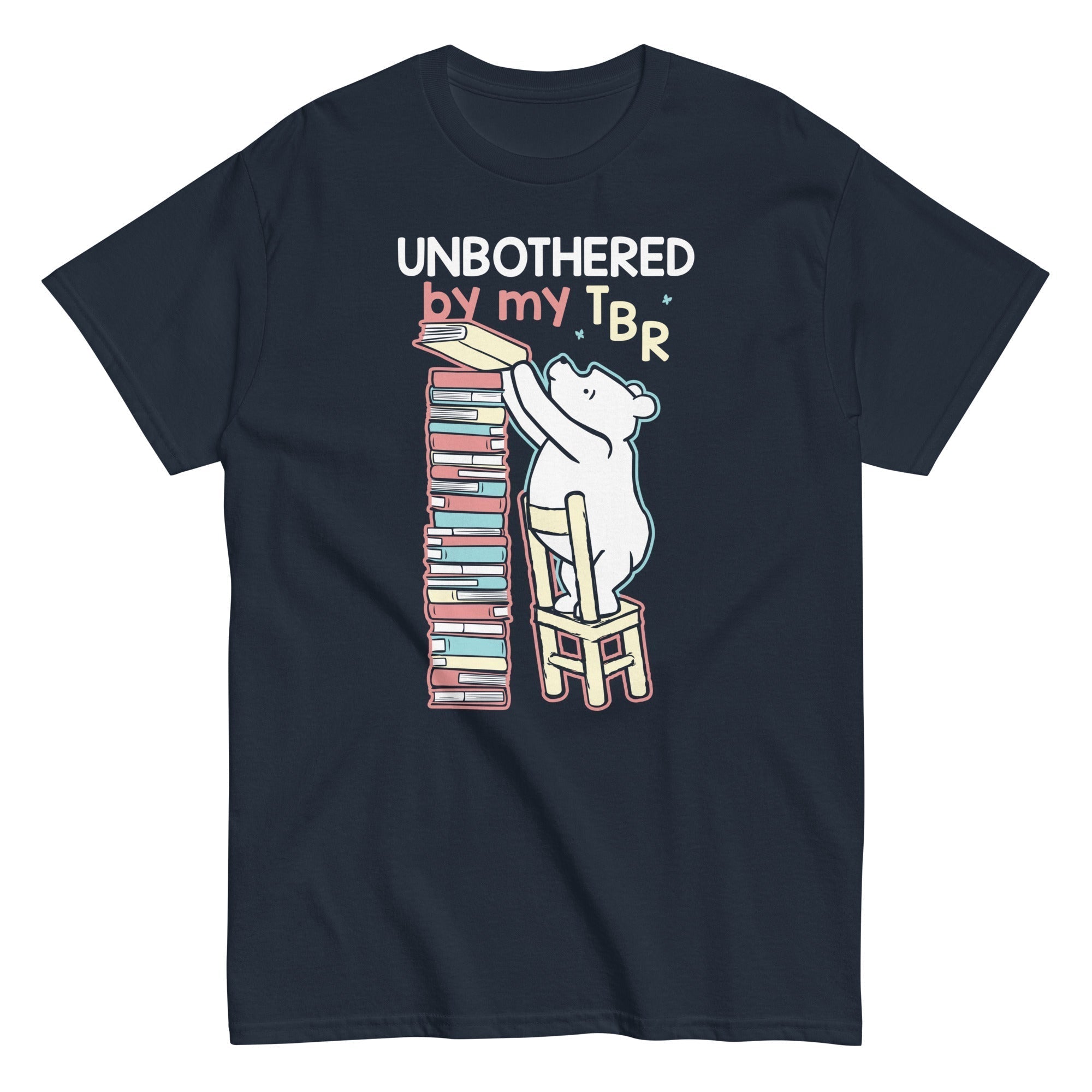 Unbothered By My TBR Men's Classic Tee Hoodie, Sweatshirt | CoreVibeTees.com (Image 4)