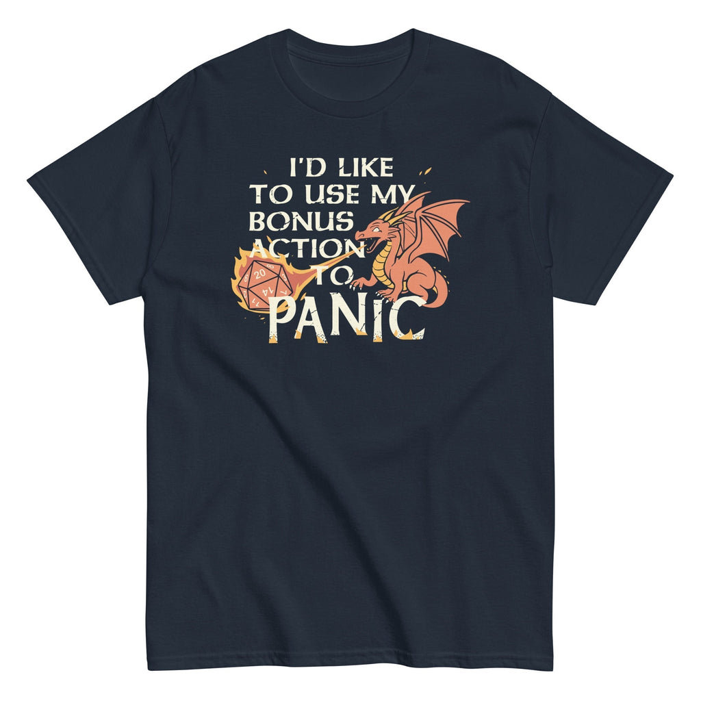 I'd Like To Use My Bonus Action To Panic Men's Classic Tee Hoodie, Sweatshirt | CoreVibeTees.com (Image 4)