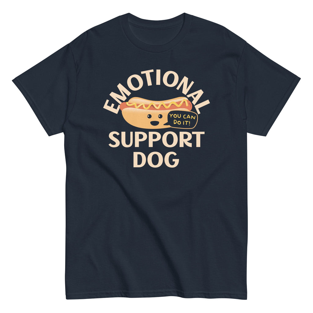 Emotional Support Dog Men's Classic Tee Hoodie, Sweatshirt | CoreVibeTees.com (Image 1)