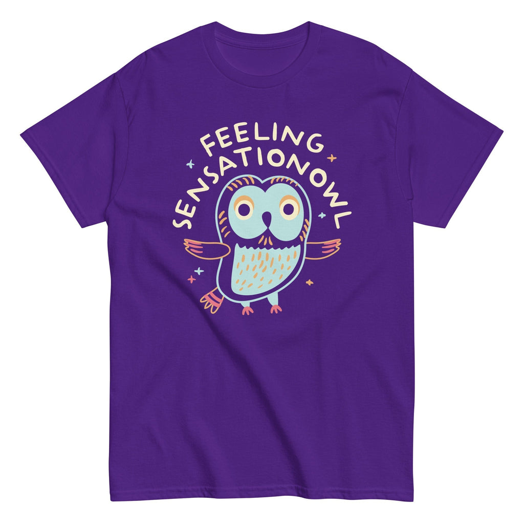 Feeling Sensationowl Men's Classic Tee Hoodie, Sweatshirt | CoreVibeTees.com (Image 5)