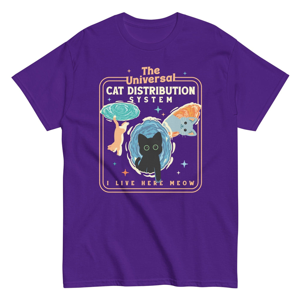 The Universal Cat Distribution System Men's Classic Tee Hoodie, Sweatshirt | CoreVibeTees.com (Image 4)