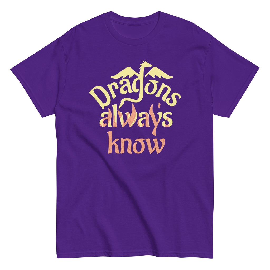 Dragons Always Know Men's Classic Tee Hoodie, Sweatshirt | CoreVibeTees.com (Image 5)