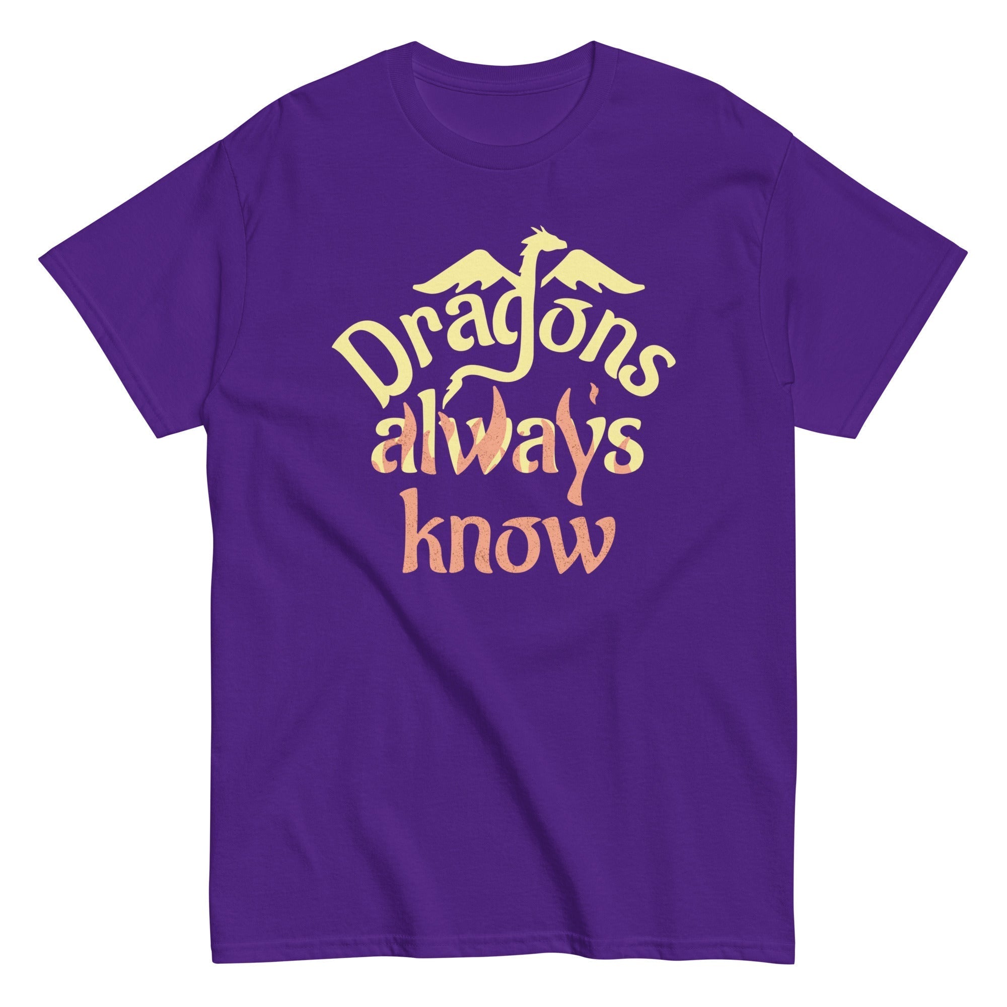 Dragons Always Know Men's Classic Tee Hoodie, Sweatshirt | CoreVibeTees.com (Image 5)
