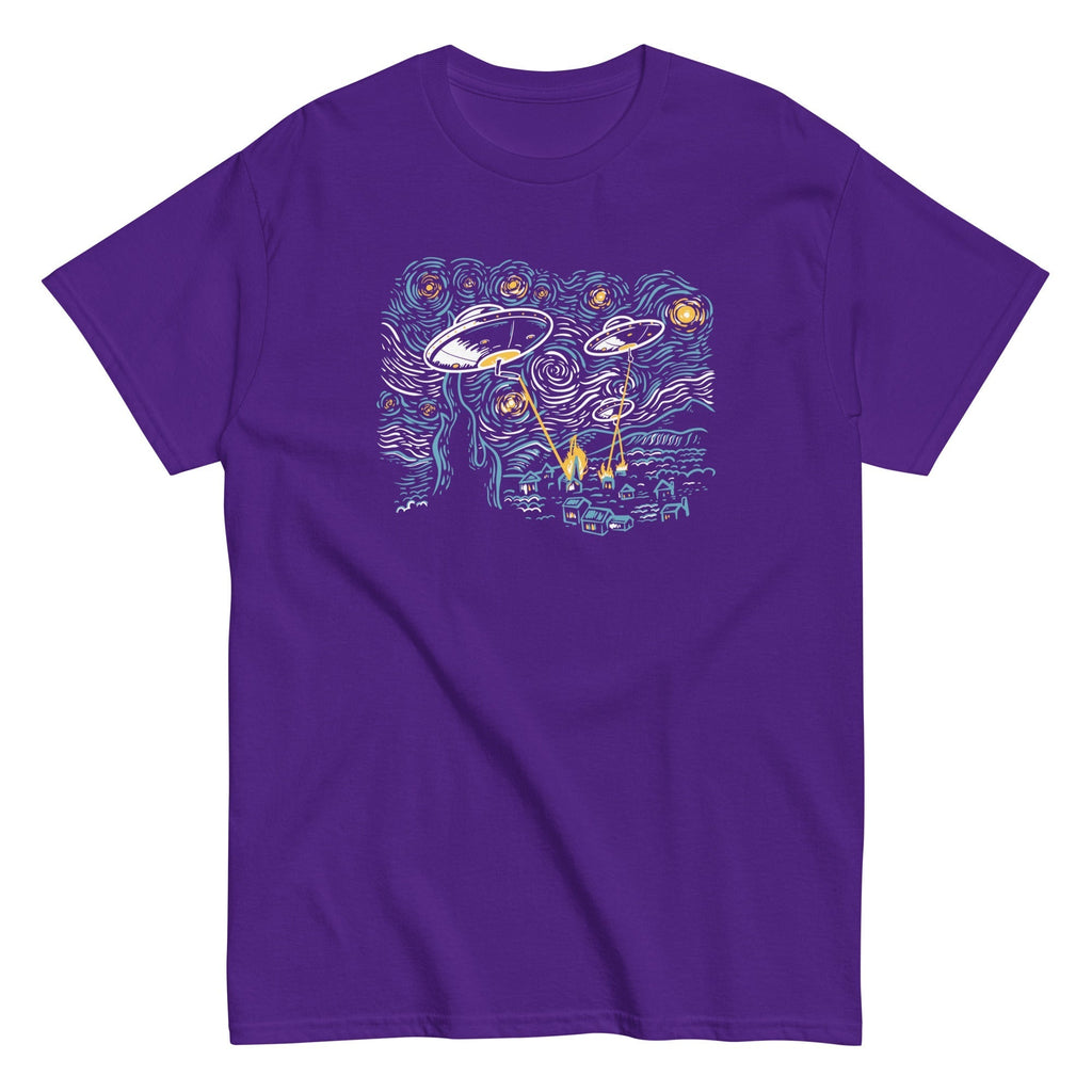Starry Invasion Men's Classic Tee Hoodie, Sweatshirt | CoreVibeTees.com (Image 3)