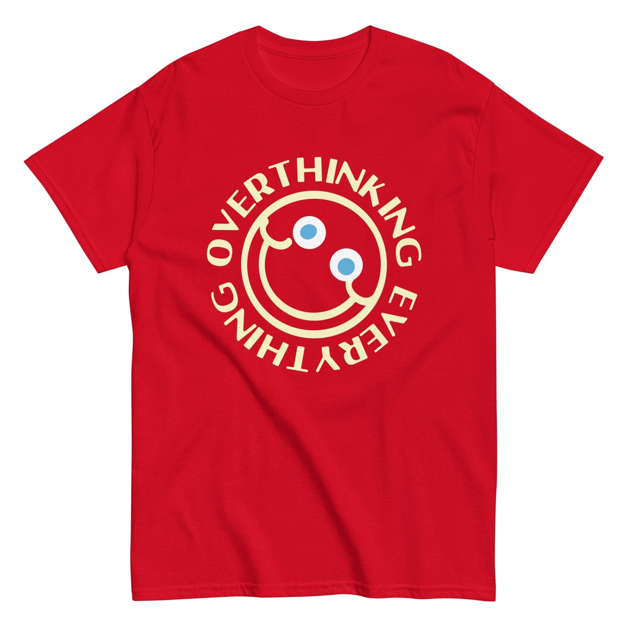 Overthinking Everything Men's Classic Tee Hoodie, Sweatshirt | CoreVibeTees.com (Image 4)