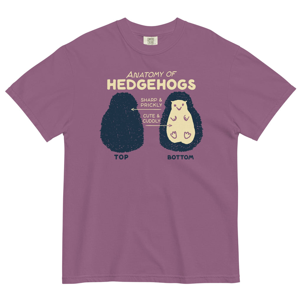 Anatomy Of Hedgehogs Men's Relaxed Fit Tee Hoodie, Sweatshirt | CoreVibeTees.com (Image 3)