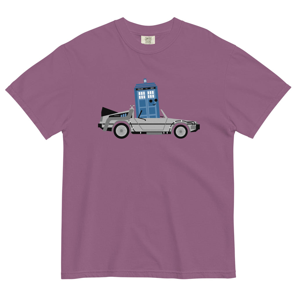 Time Machine x Two Men's Relaxed Fit Tee Hoodie, Sweatshirt | CoreVibeTees.com (Image 4)