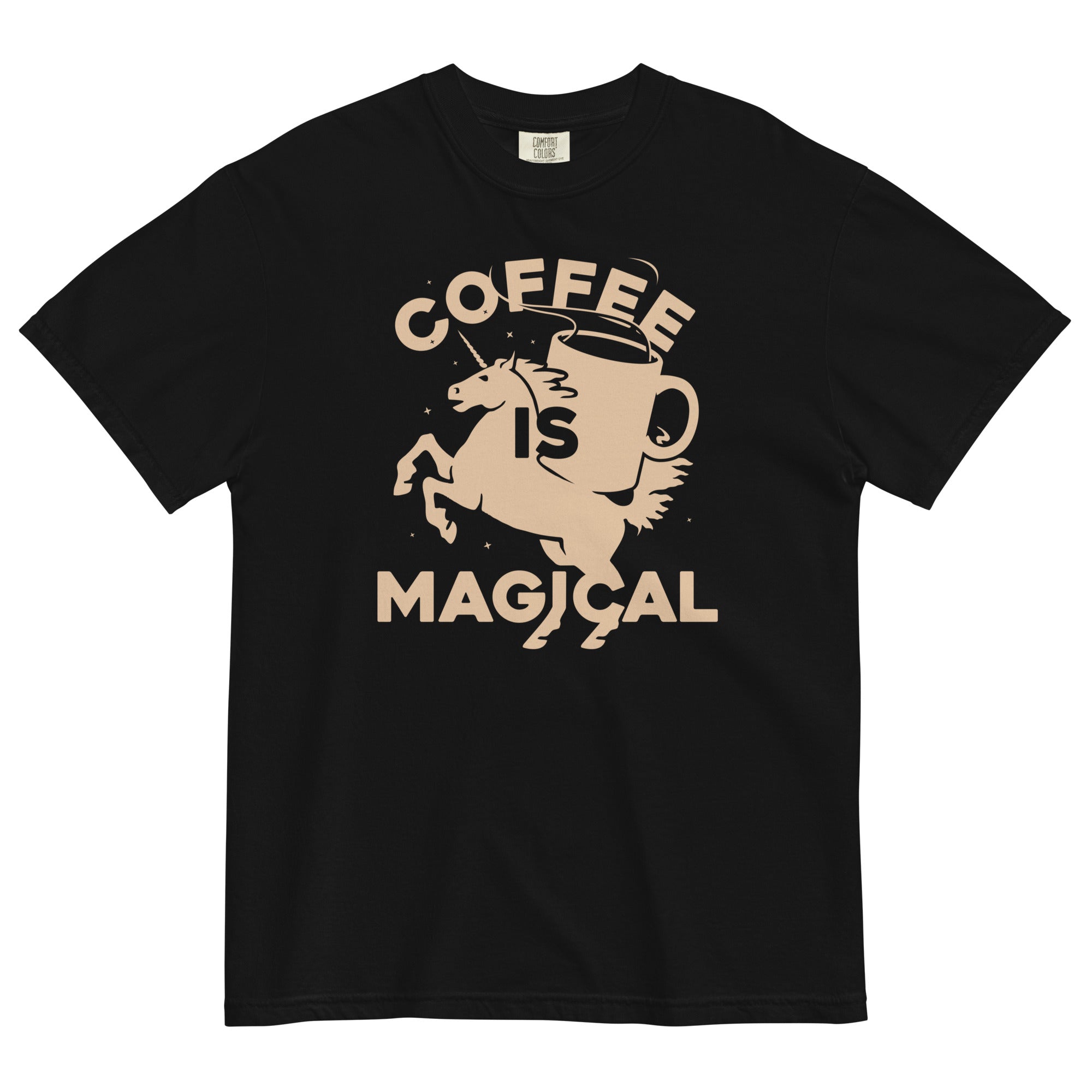 Coffee Is Magical Men's Relaxed Fit Tee Hoodie, Sweatshirt | CoreVibeTees.com (Image 1)