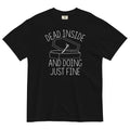 Dead Inside And Doing Fine Men's Relaxed Fit Tee Hoodie, Sweatshirt | CoreVibeTees.com (Image 1)