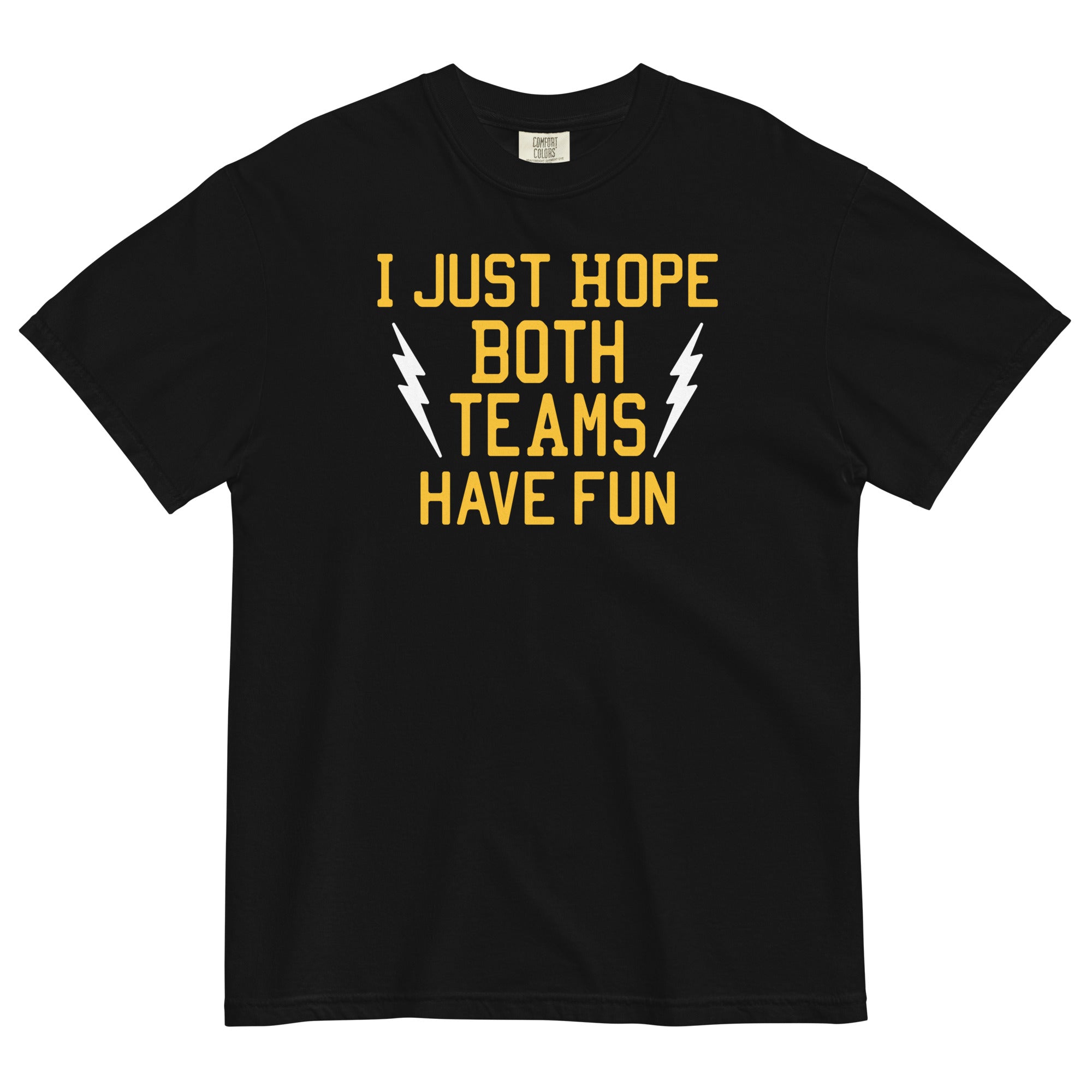 I Just Hope Both Teams Have Fun Men's Relaxed Fit Tee Hoodie, Sweatshirt | CoreVibeTees.com (Image 2)
