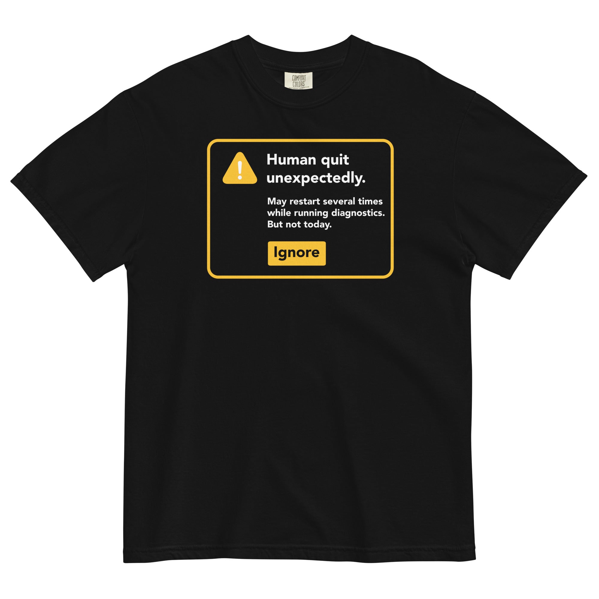 Human Quit Unexpectedly Men's Relaxed Fit Tee Hoodie, Sweatshirt | CoreVibeTees.com (Image 1)