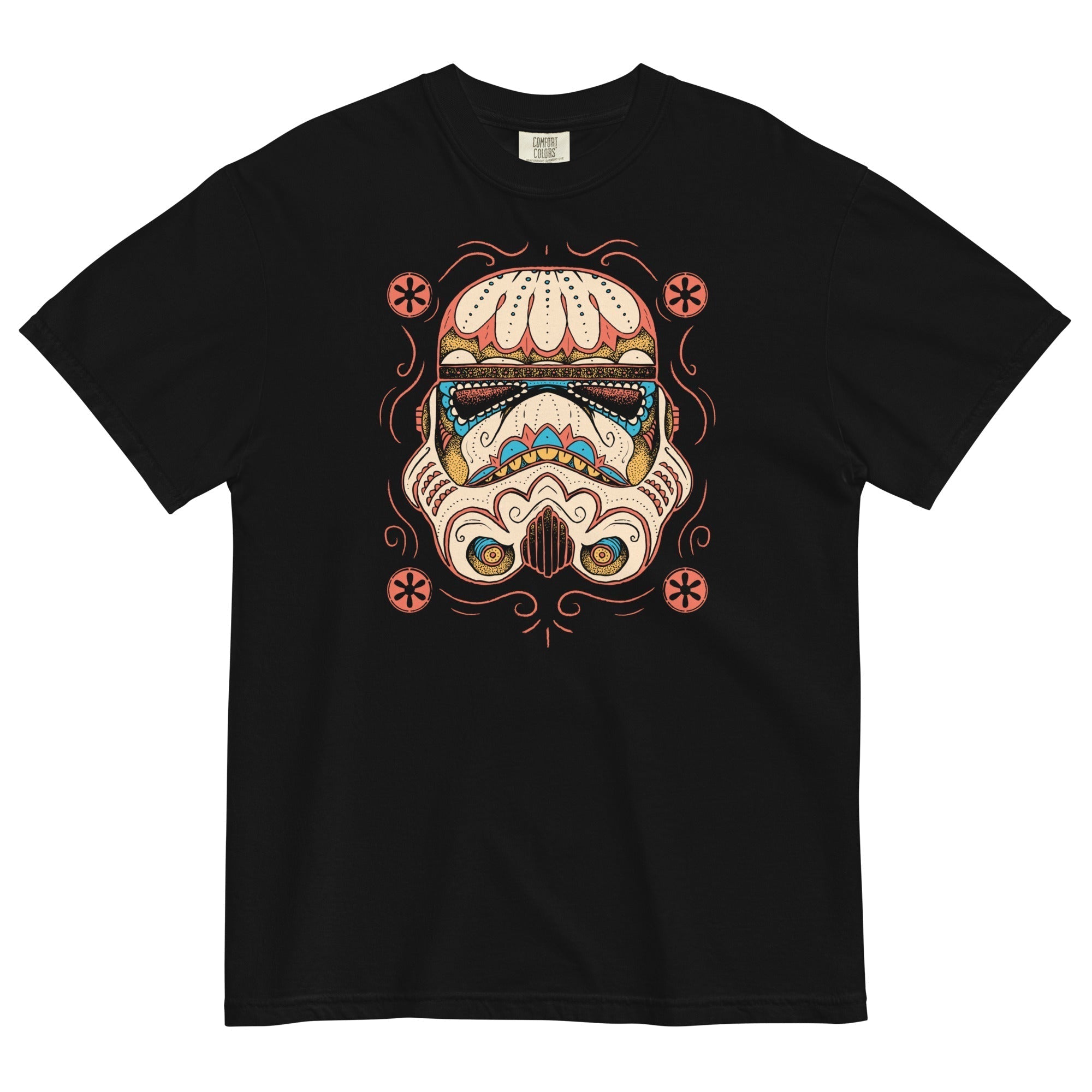 Sugar Skull Trooper Men's Relaxed Fit Tee Hoodie, Sweatshirt | CoreVibeTees.com (Image 1)