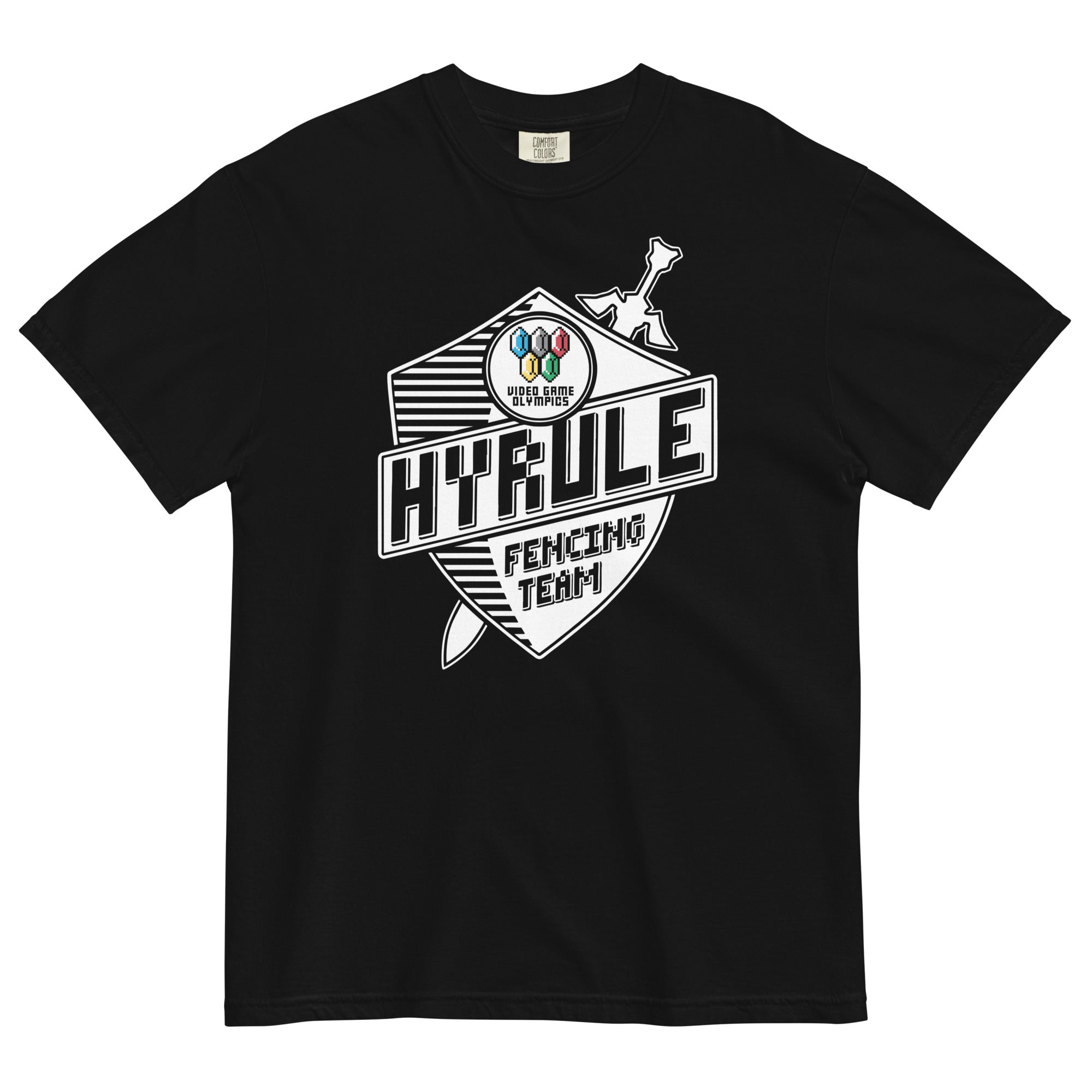 Hyrule Fencing Team Men's Relaxed Fit Tee Hoodie, Sweatshirt | CoreVibeTees.com (Image 2)