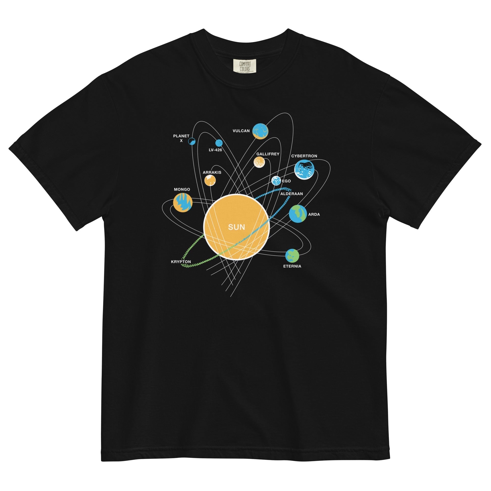 Solar System Men's Relaxed Fit Tee Hoodie, Sweatshirt | CoreVibeTees.com (Image 1)