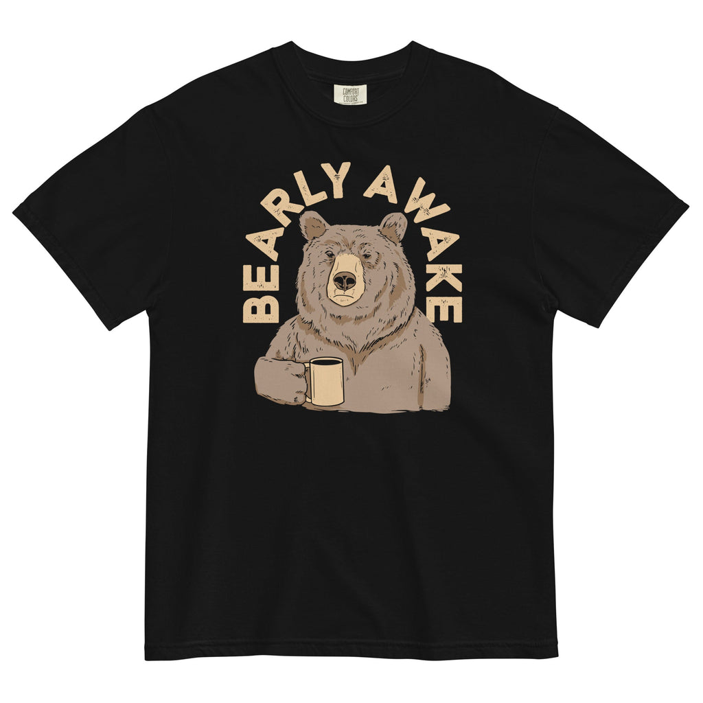 Bearly Awake Men's Relaxed Fit Tee Hoodie, Sweatshirt | CoreVibeTees.com (Image 1)