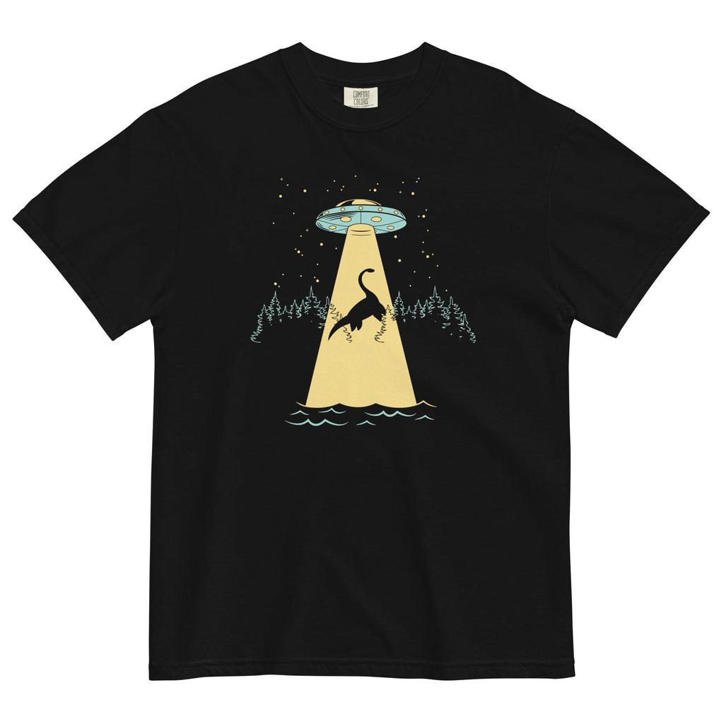 Nessie Abduction Men's Relaxed Fit Tee Hoodie, Sweatshirt | CoreVibeTees.com (Image 1)