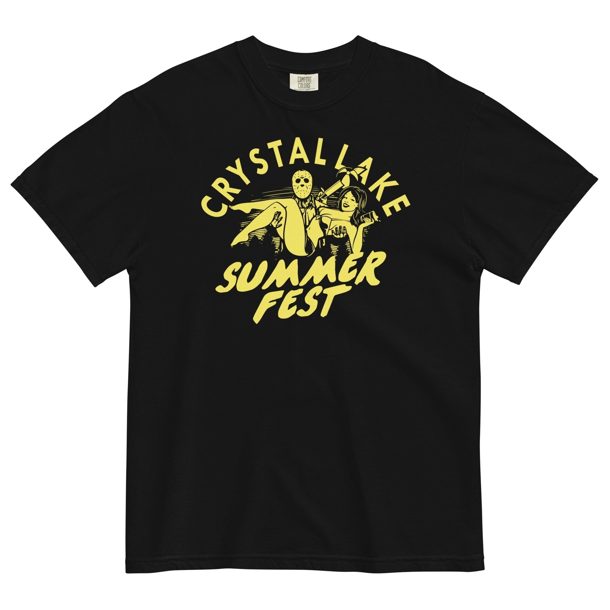 Crystal Lake Summer Fest Men's Relaxed Fit Tee Hoodie, Sweatshirt | CoreVibeTees.com (Image 2)