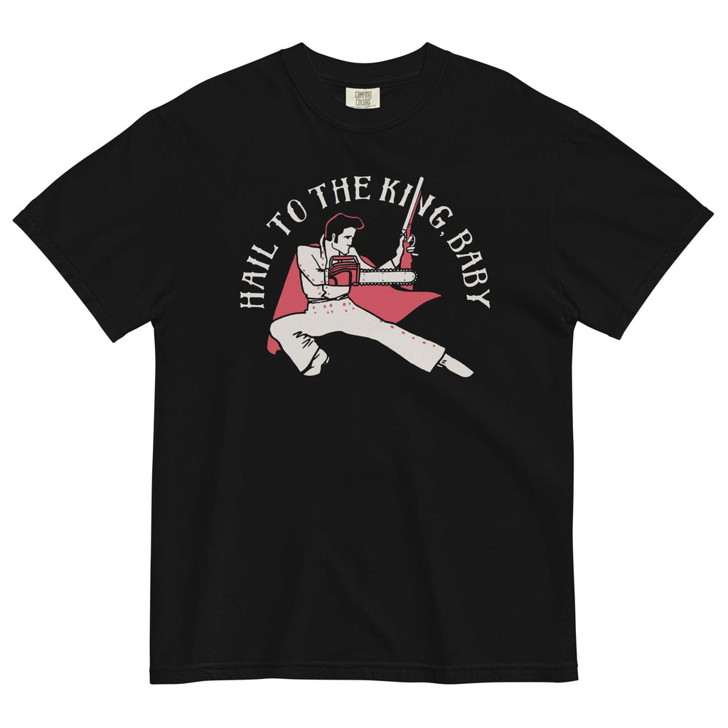Hail To The King, Baby Men's Relaxed Fit Tee Hoodie, Sweatshirt | CoreVibeTees.com (Image 1)