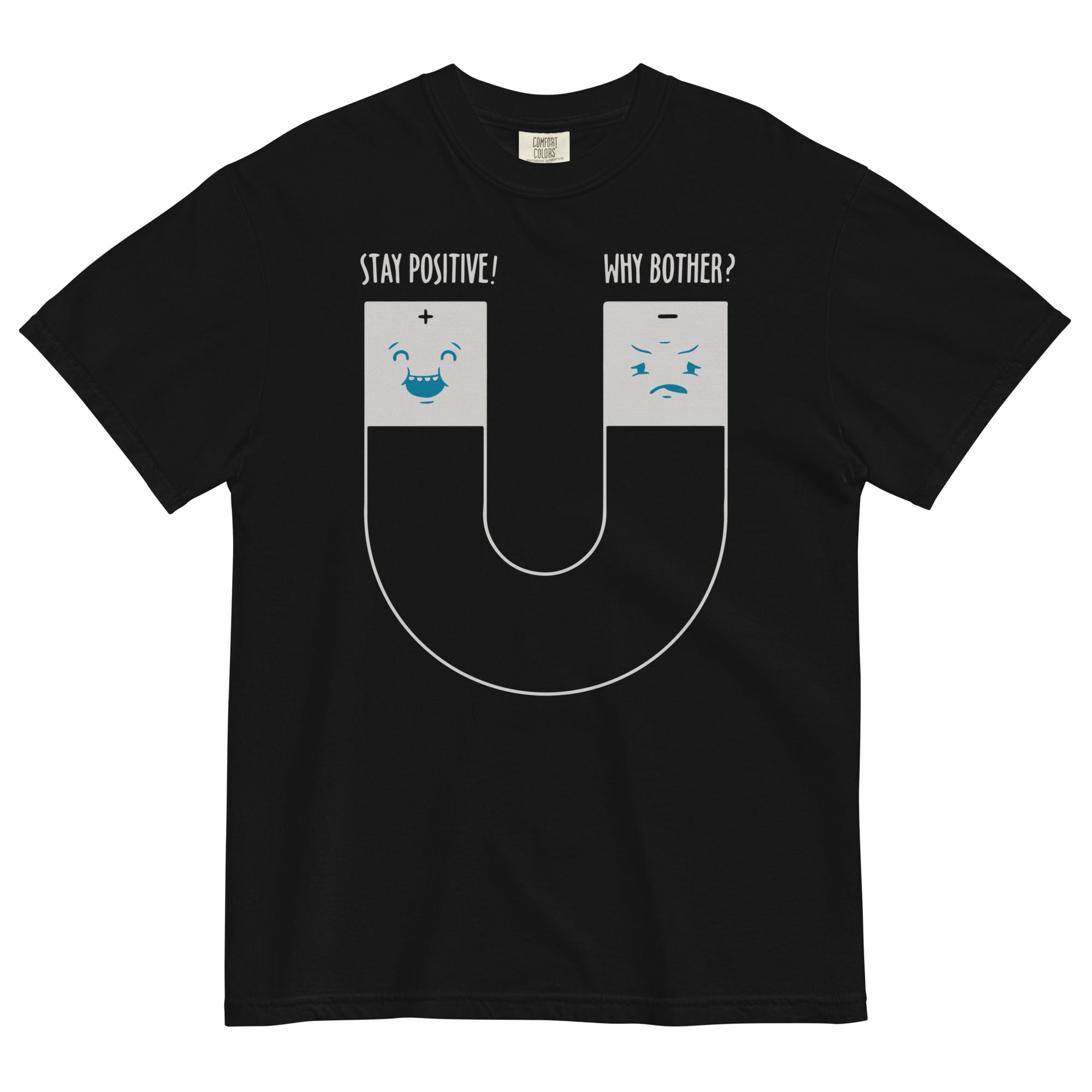 Stay Positive Men's Relaxed Fit Tee Hoodie, Sweatshirt | CoreVibeTees.com (Image 2)