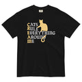 Cats Rule Everything Around Me Men's Relaxed Fit Tee Hoodie, Sweatshirt | CoreVibeTees.com (Image 1)