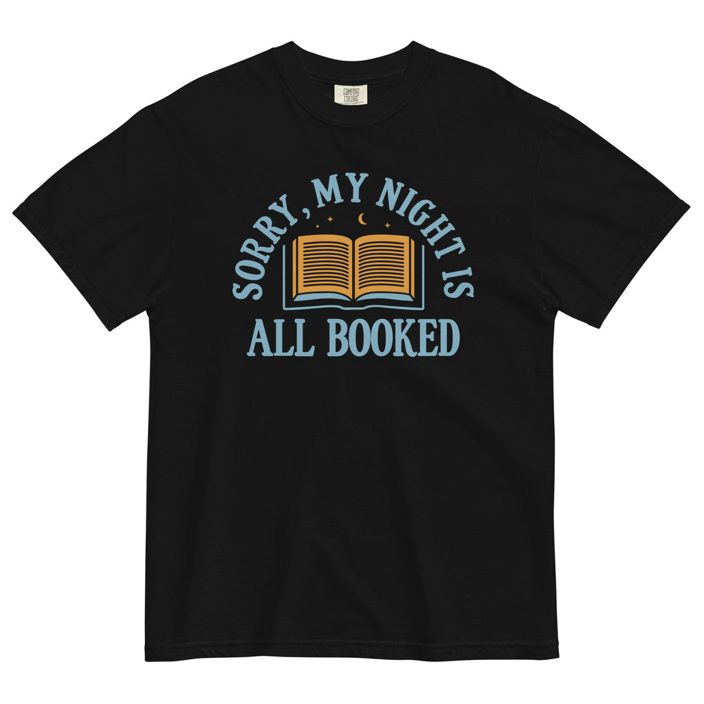 Sorry, My Night Is All Booked Men's Relaxed Fit Tee Hoodie, Sweatshirt | CoreVibeTees.com (Image 2)
