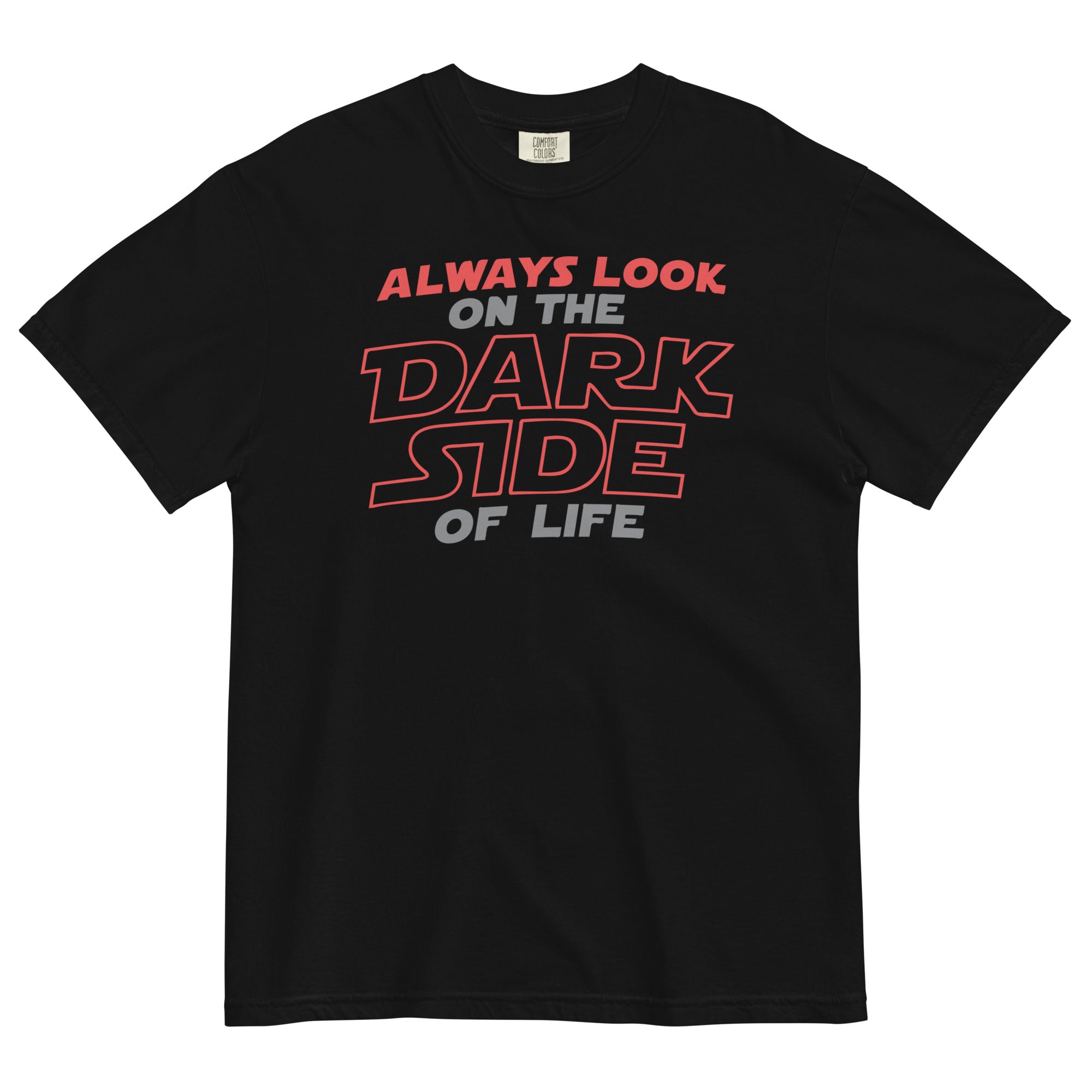 Always Look On The Dark Side Of Life Men's Relaxed Fit Tee Hoodie, Sweatshirt | CoreVibeTees.com (Image 1)