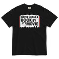 Never Judge A Book By Its Movie Men's Relaxed Fit Tee Hoodie, Sweatshirt | CoreVibeTees.com (Image 1)