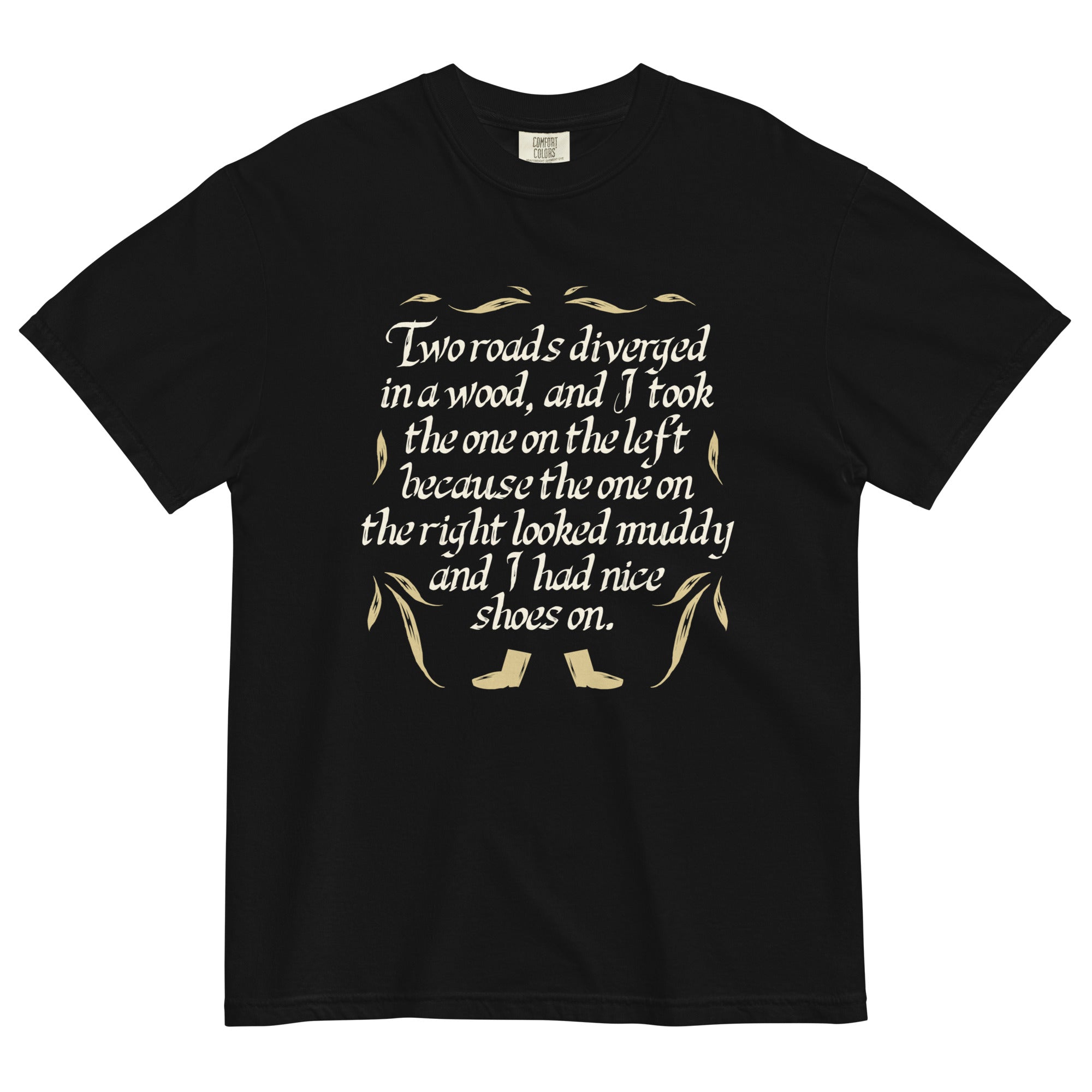 Two Roads Diverged Men's Relaxed Fit Tee Hoodie, Sweatshirt | CoreVibeTees.com (Image 2)