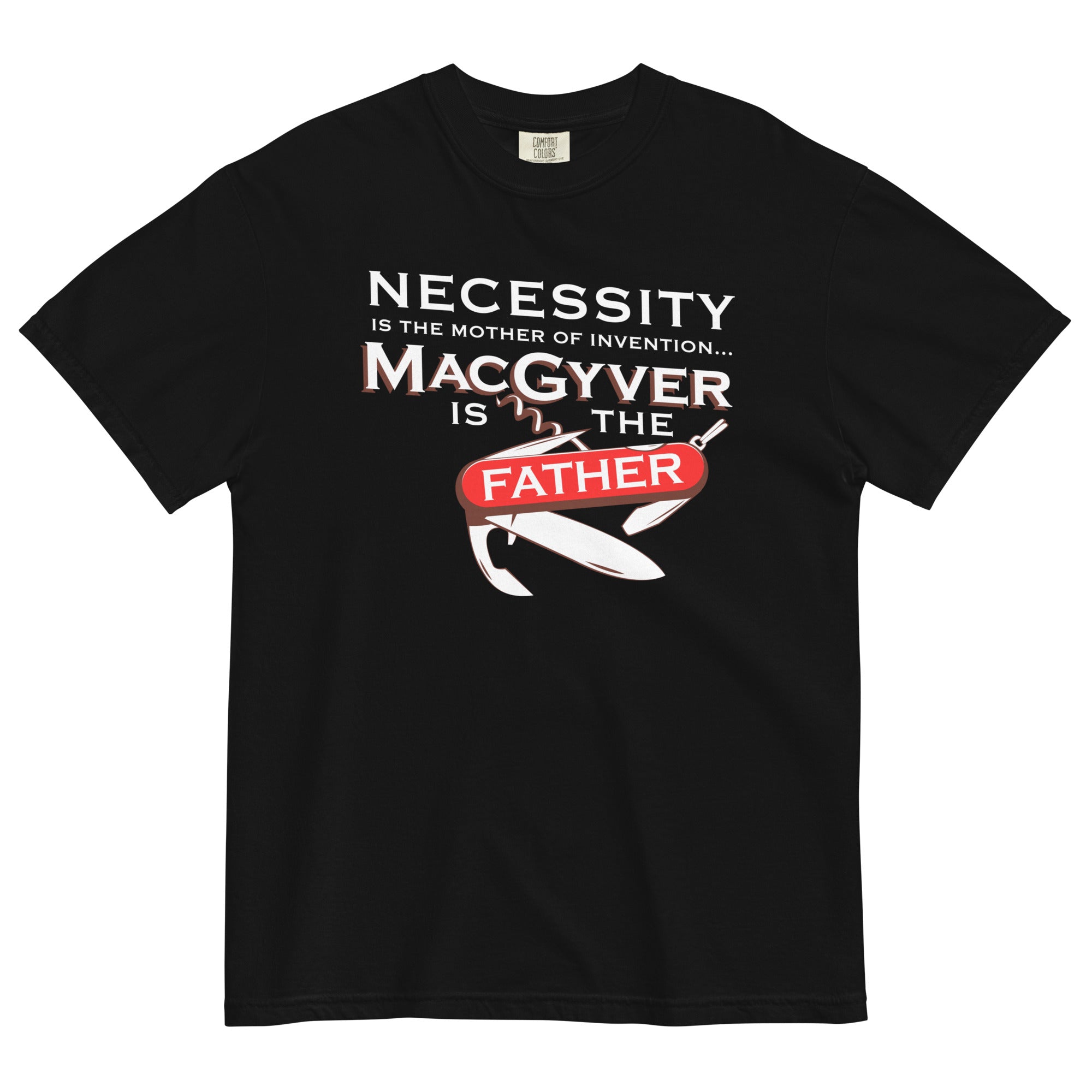 Necessity Is The Mother Men's Relaxed Fit Tee Hoodie, Sweatshirt | CoreVibeTees.com (Image 2)