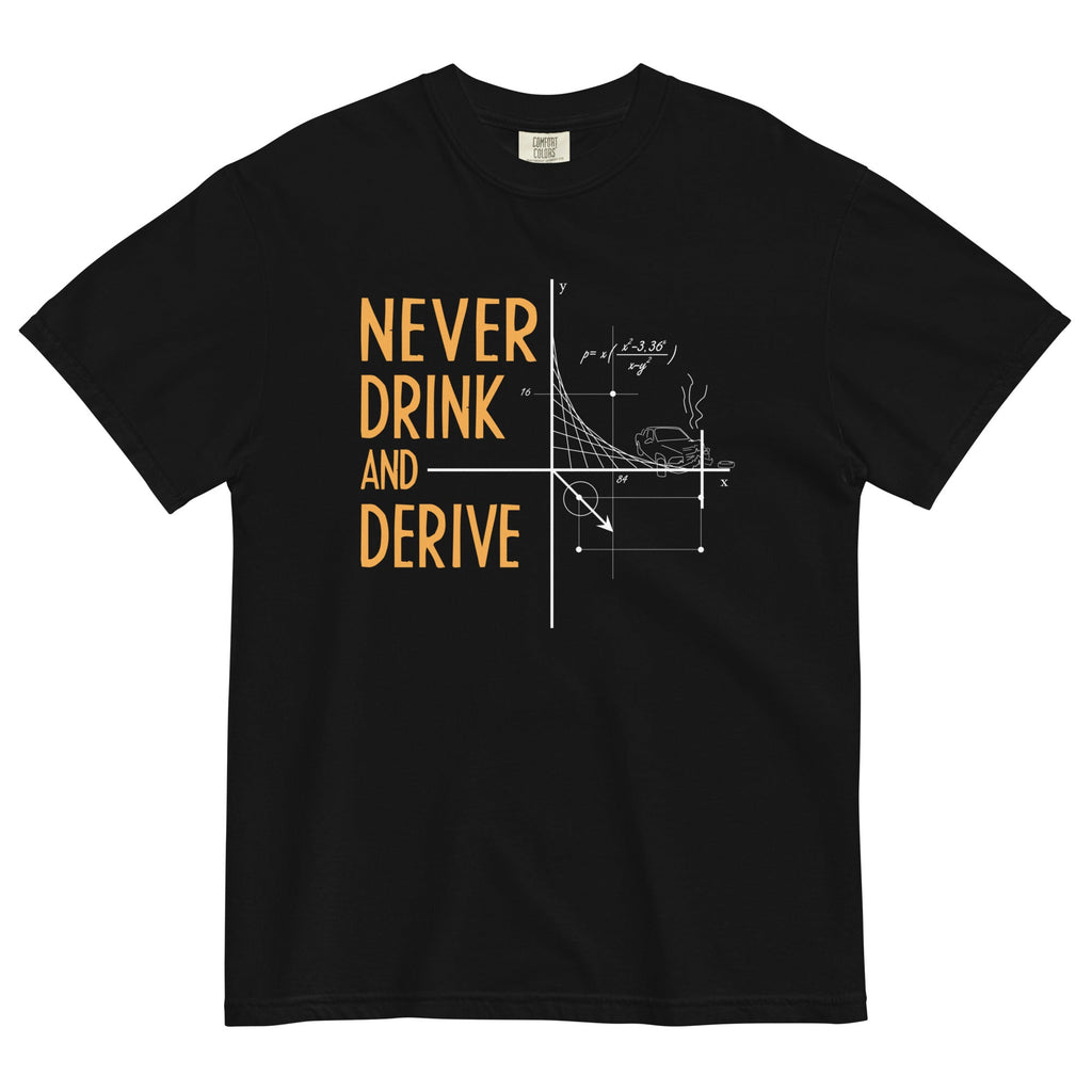Never Drink and Derive Men's Relaxed Fit Tee Hoodie, Sweatshirt | CoreVibeTees.com (Image 2)