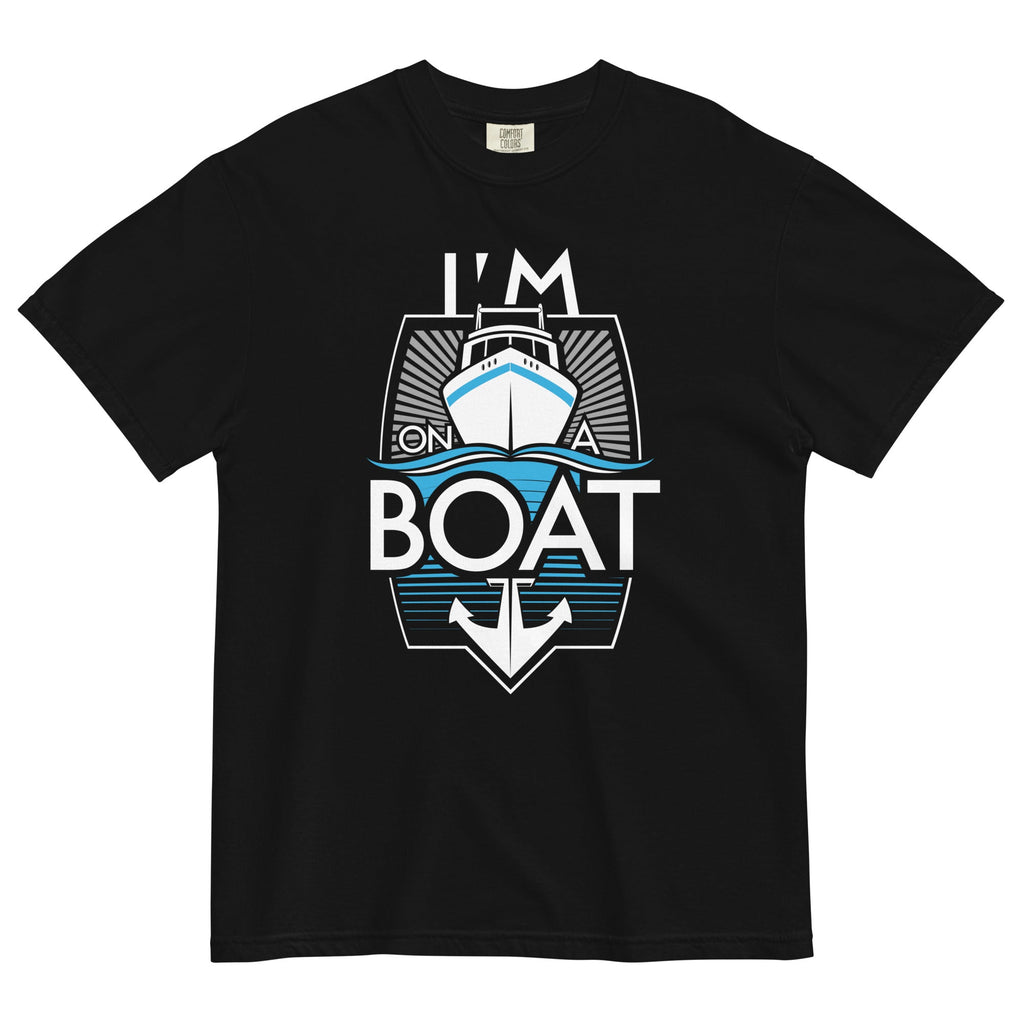 I'm On A Boat Men's Relaxed Fit Tee Hoodie, Sweatshirt | CoreVibeTees.com (Image 2)