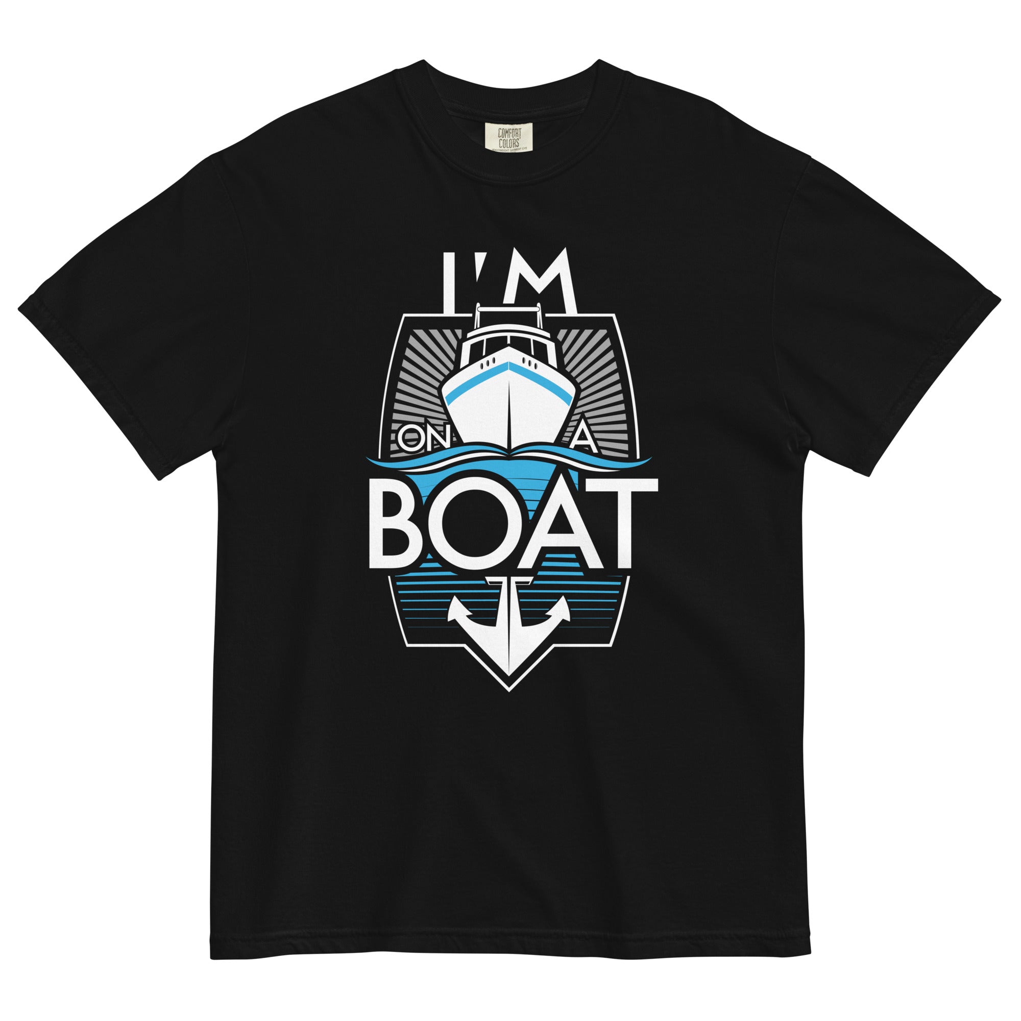I'm On A Boat Men's Relaxed Fit Tee Hoodie, Sweatshirt | CoreVibeTees.com (Image 2)