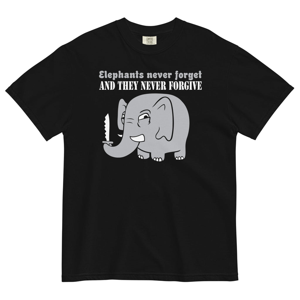 Elephants Never Forgive Men's Relaxed Fit Tee Hoodie, Sweatshirt | CoreVibeTees.com (Image 2)