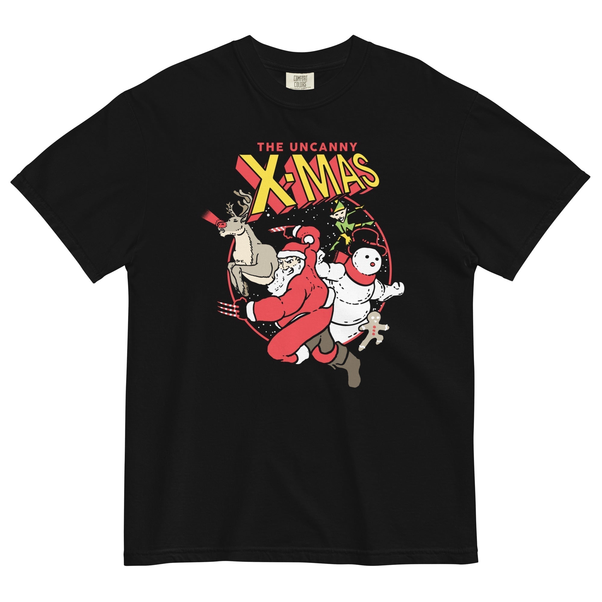 The Uncanny X-Mas Men's Relaxed Fit Tee Hoodie, Sweatshirt | CoreVibeTees.com (Image 3)