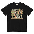 Believe In Your Shelf Men's Relaxed Fit Tee Hoodie, Sweatshirt | CoreVibeTees.com (Image 1)
