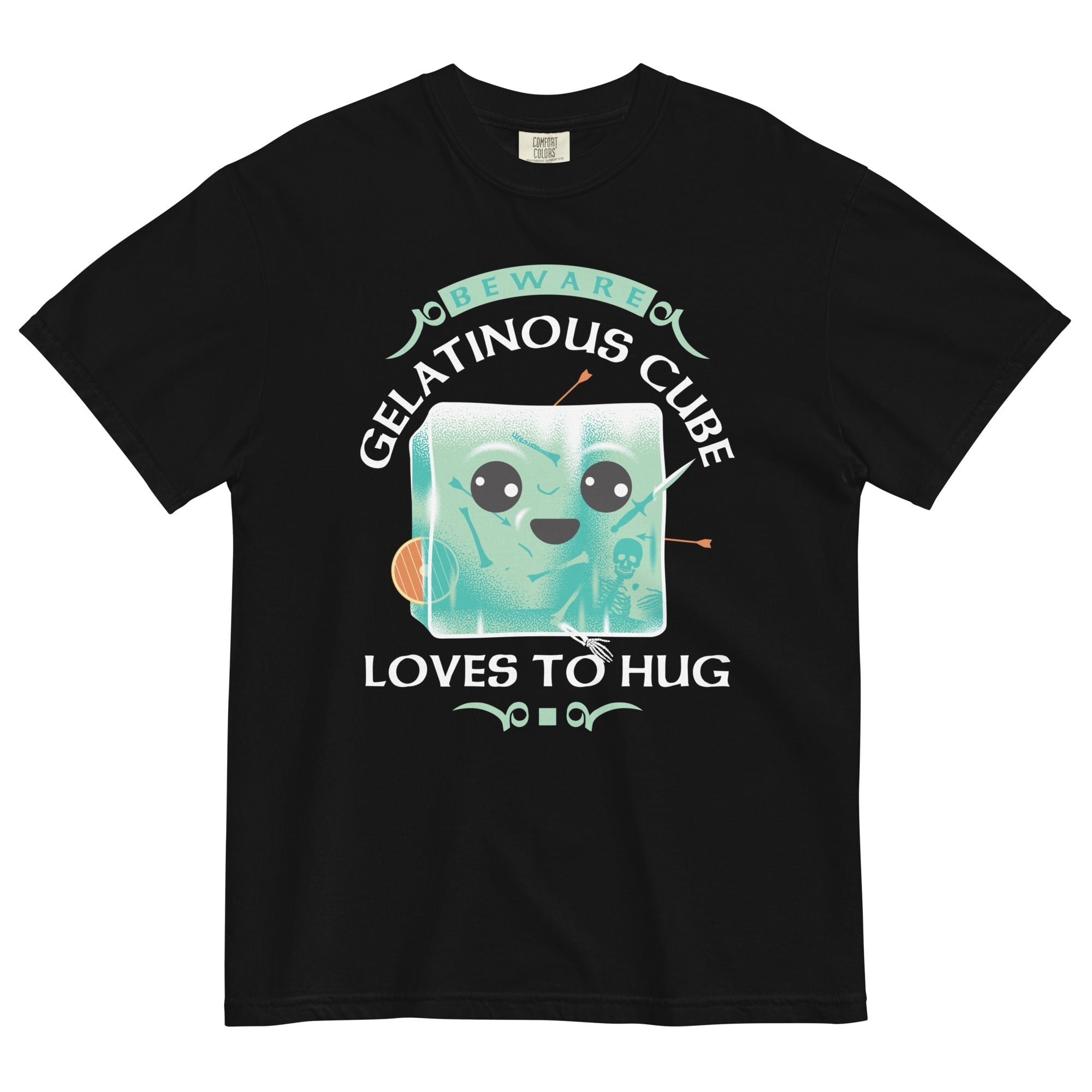 Gelatinous Cube Loves To Hug Men's Relaxed Fit Tee Hoodie, Sweatshirt | CoreVibeTees.com (Image 4)