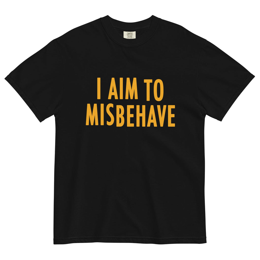 I Aim To Misbehave Men's Relaxed Fit Tee Hoodie, Sweatshirt | CoreVibeTees.com (Image 2)