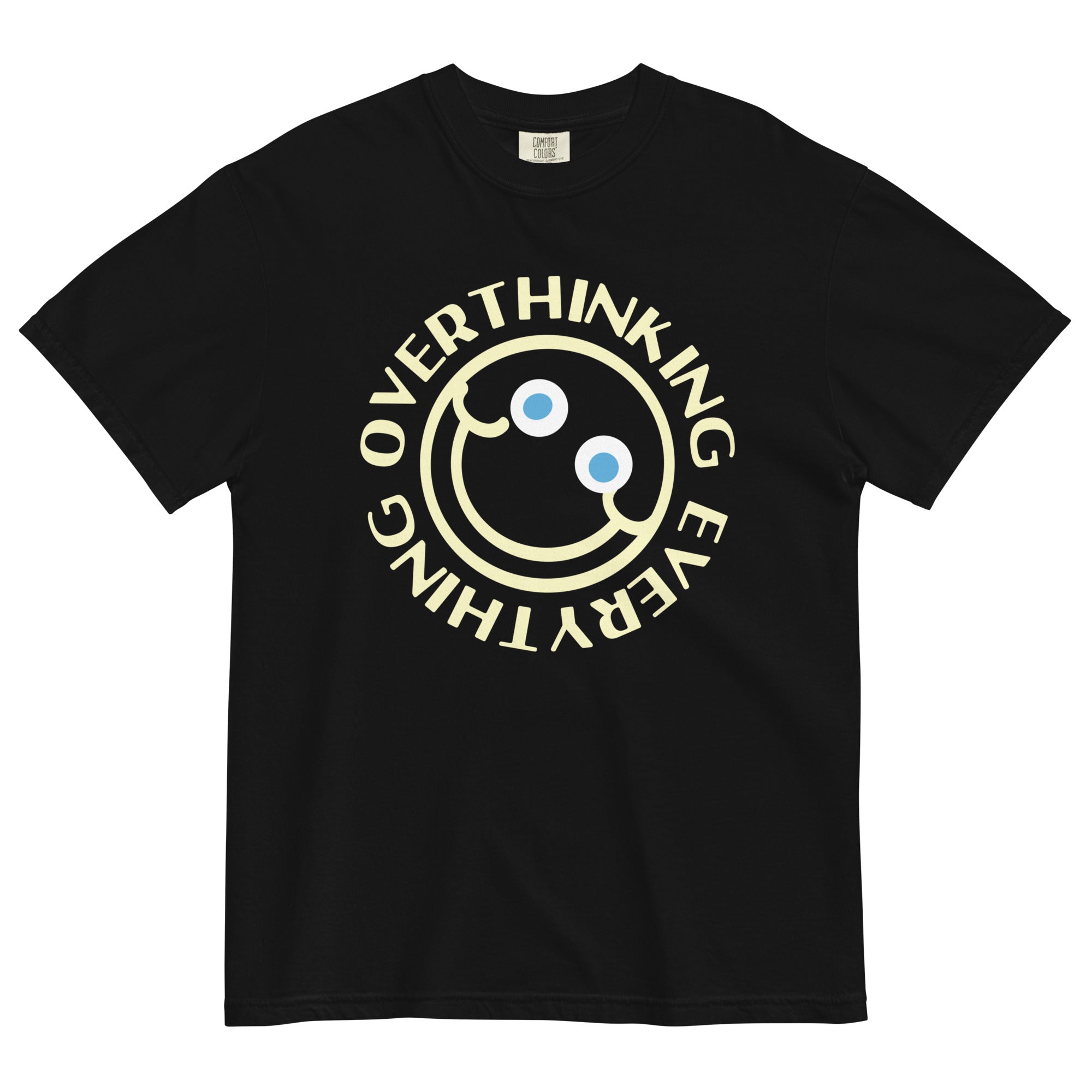 Overthinking Everything Men's Relaxed Fit Tee Hoodie, Sweatshirt | CoreVibeTees.com (Image 2)