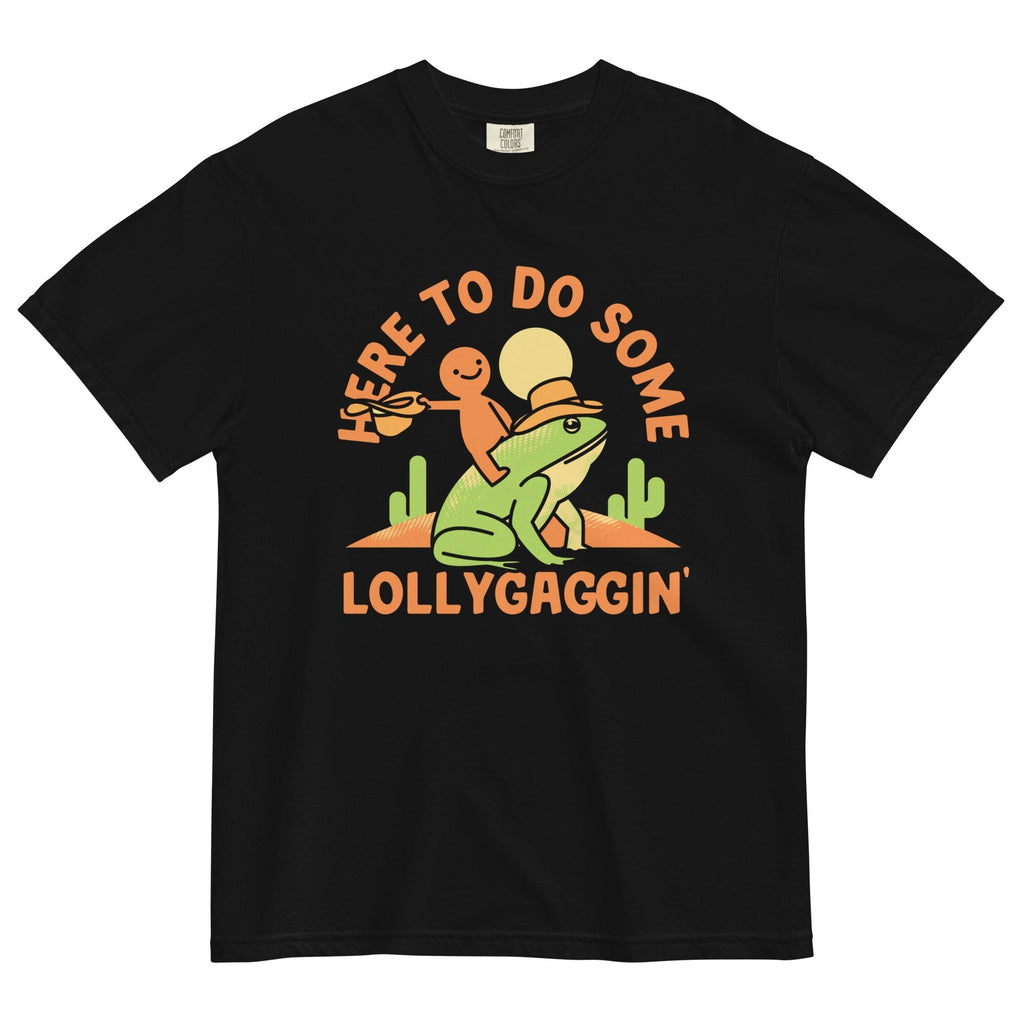 Here To Do Some Lollygaggin Men's Relaxed Fit Tee Hoodie, Sweatshirt | CoreVibeTees.com (Image 2)
