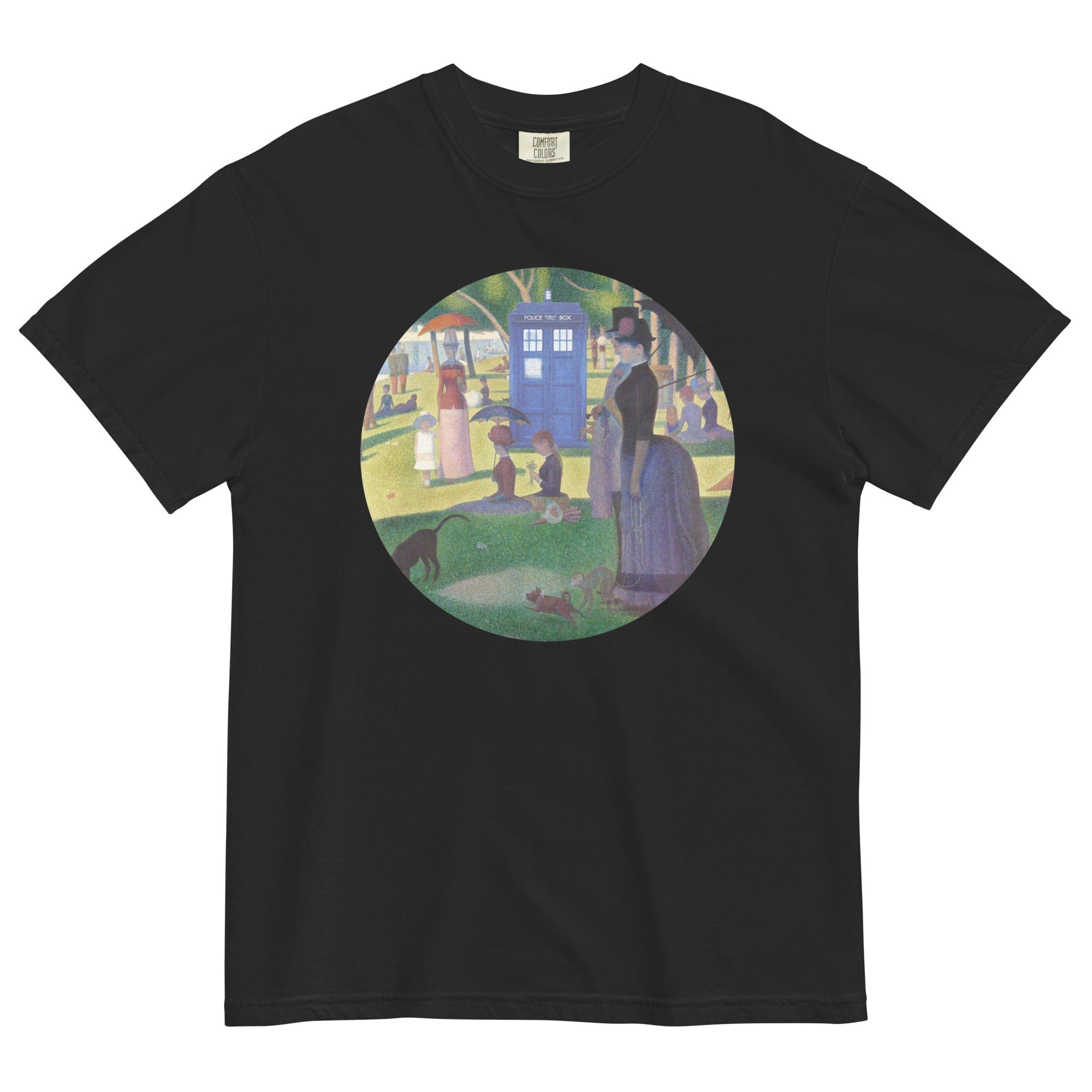 Tardis On La Grande Men's Relaxed Fit Tee Hoodie, Sweatshirt | CoreVibeTees.com (Image 2)