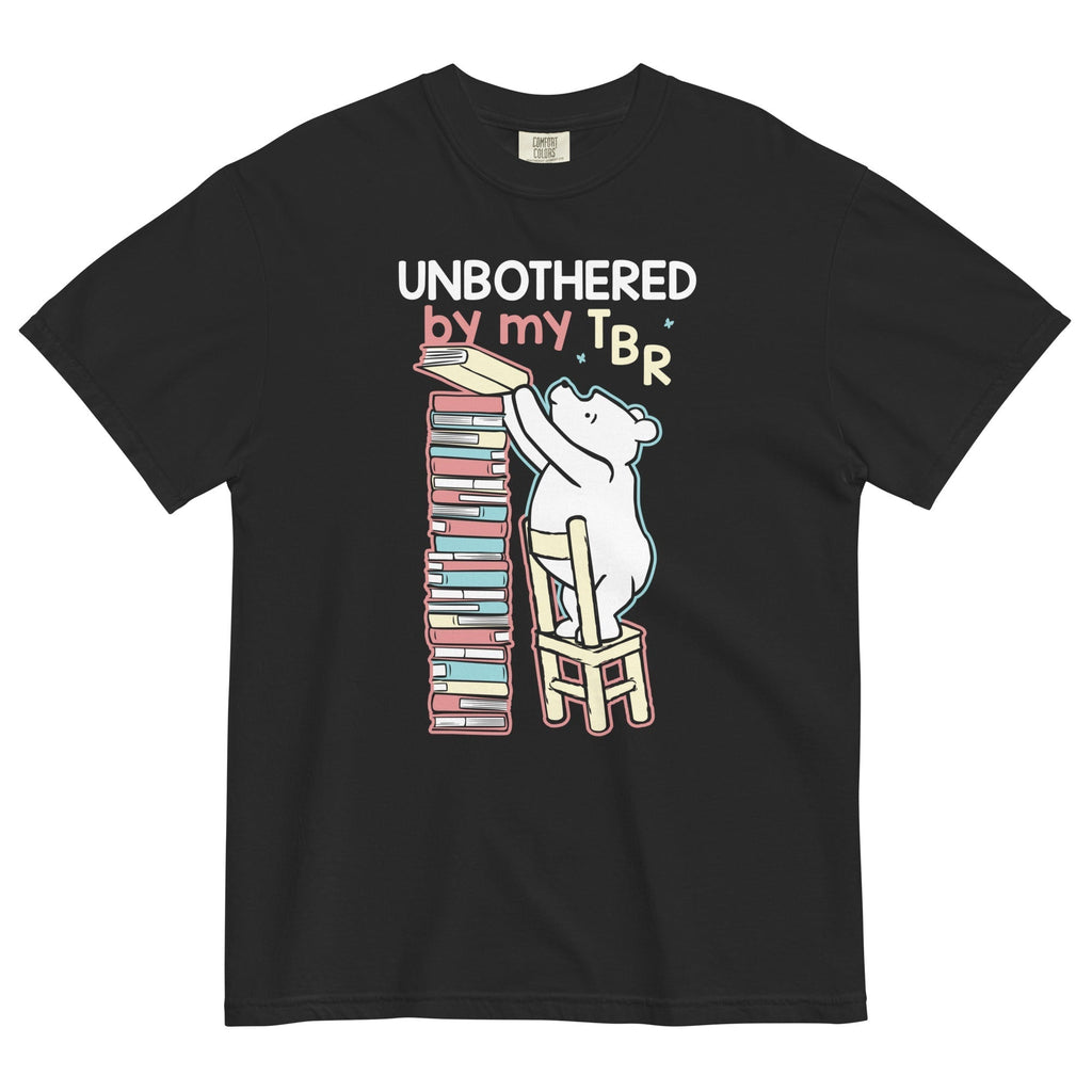 Unbothered By My TBR Men's Relaxed Fit Tee Hoodie, Sweatshirt | CoreVibeTees.com (Image 2)