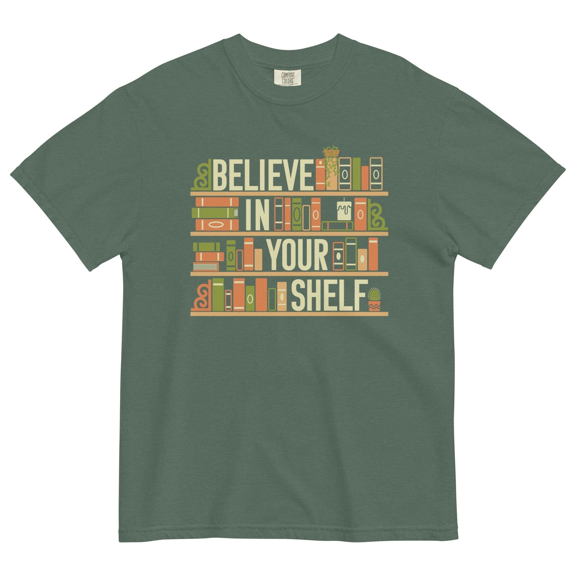 Believe In Your Shelf Men's Relaxed Fit Tee Hoodie, Sweatshirt | CoreVibeTees.com (Image 5)
