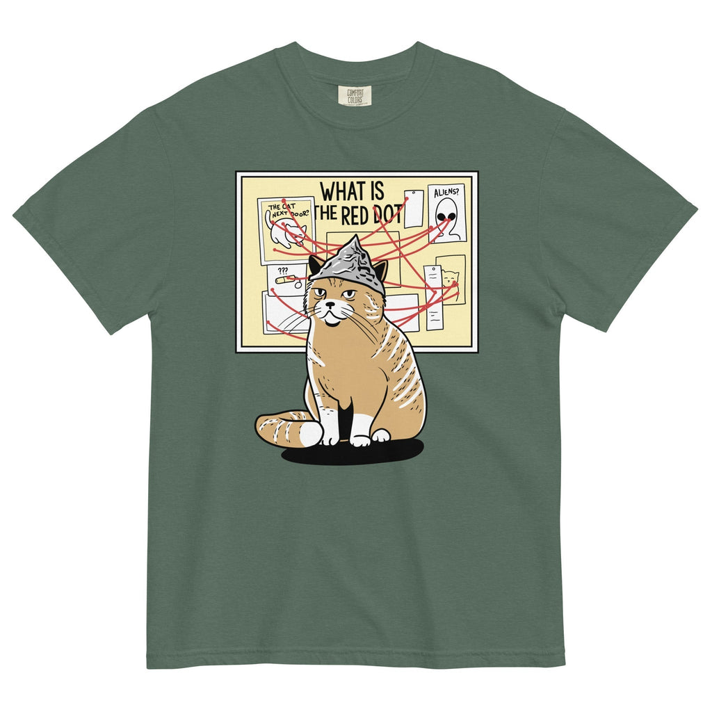 What Is The Red Dot? Men's Relaxed Fit Tee Hoodie, Sweatshirt | CoreVibeTees.com (Image 2)