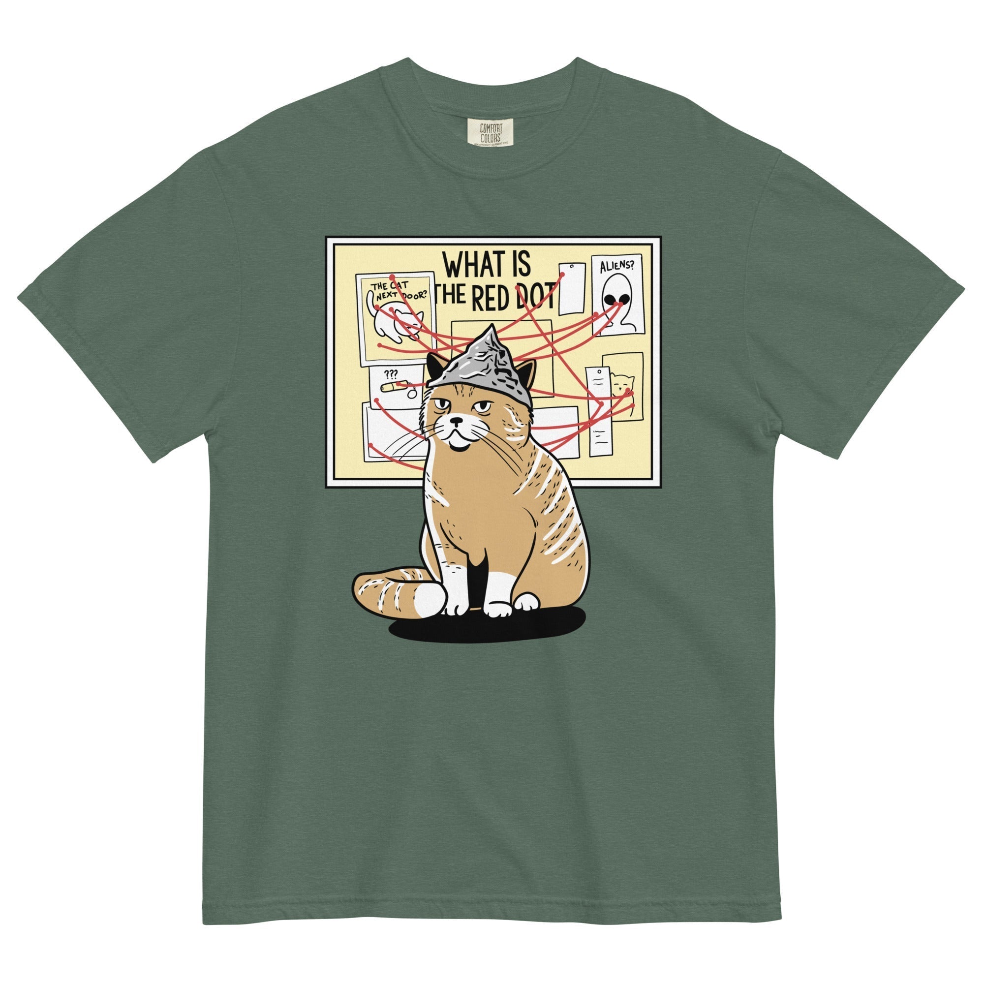 What Is The Red Dot? Men's Relaxed Fit Tee Hoodie, Sweatshirt | CoreVibeTees.com (Image 2)