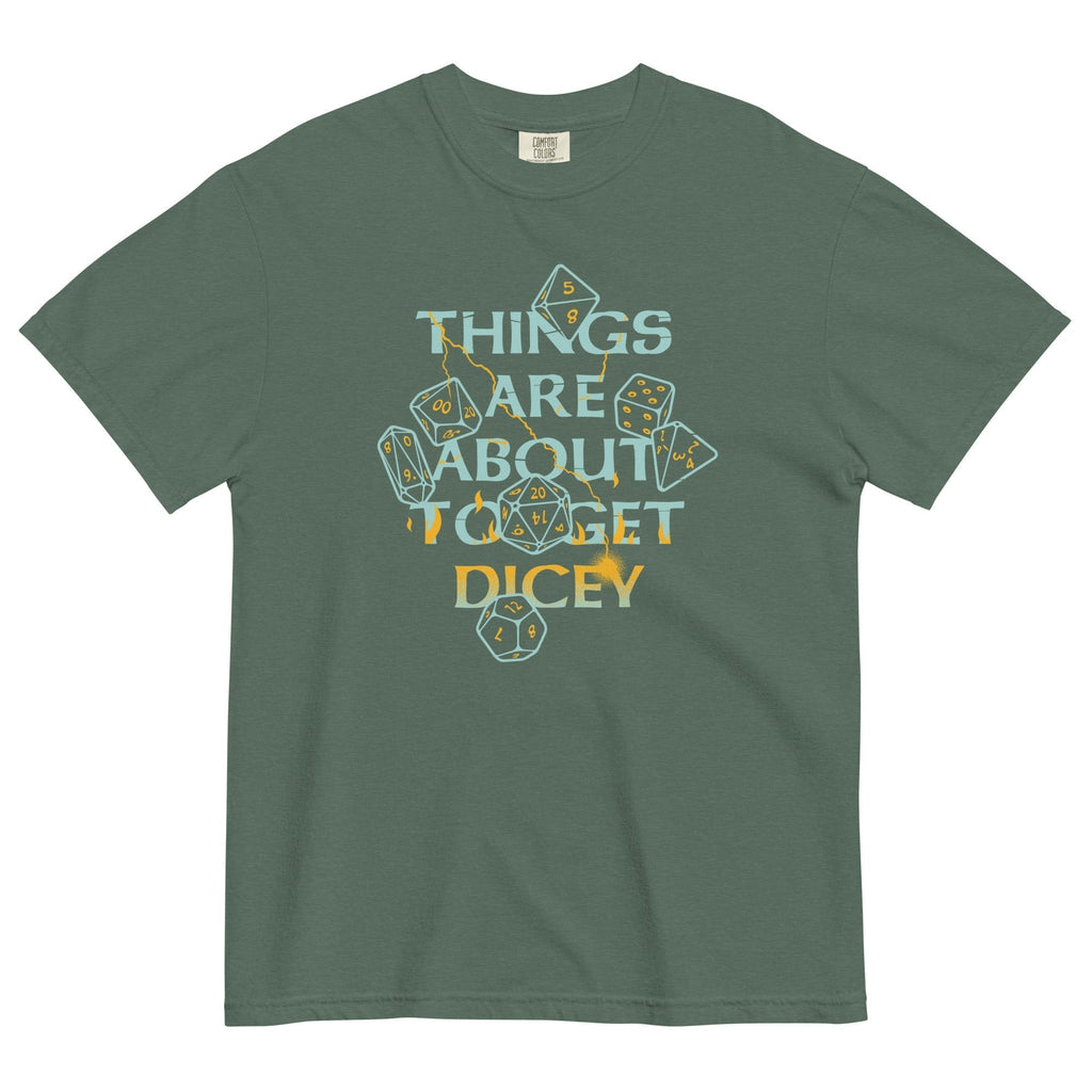 Things Are About To Get Dicey Men's Relaxed Fit Tee Hoodie, Sweatshirt | CoreVibeTees.com (Image 5)