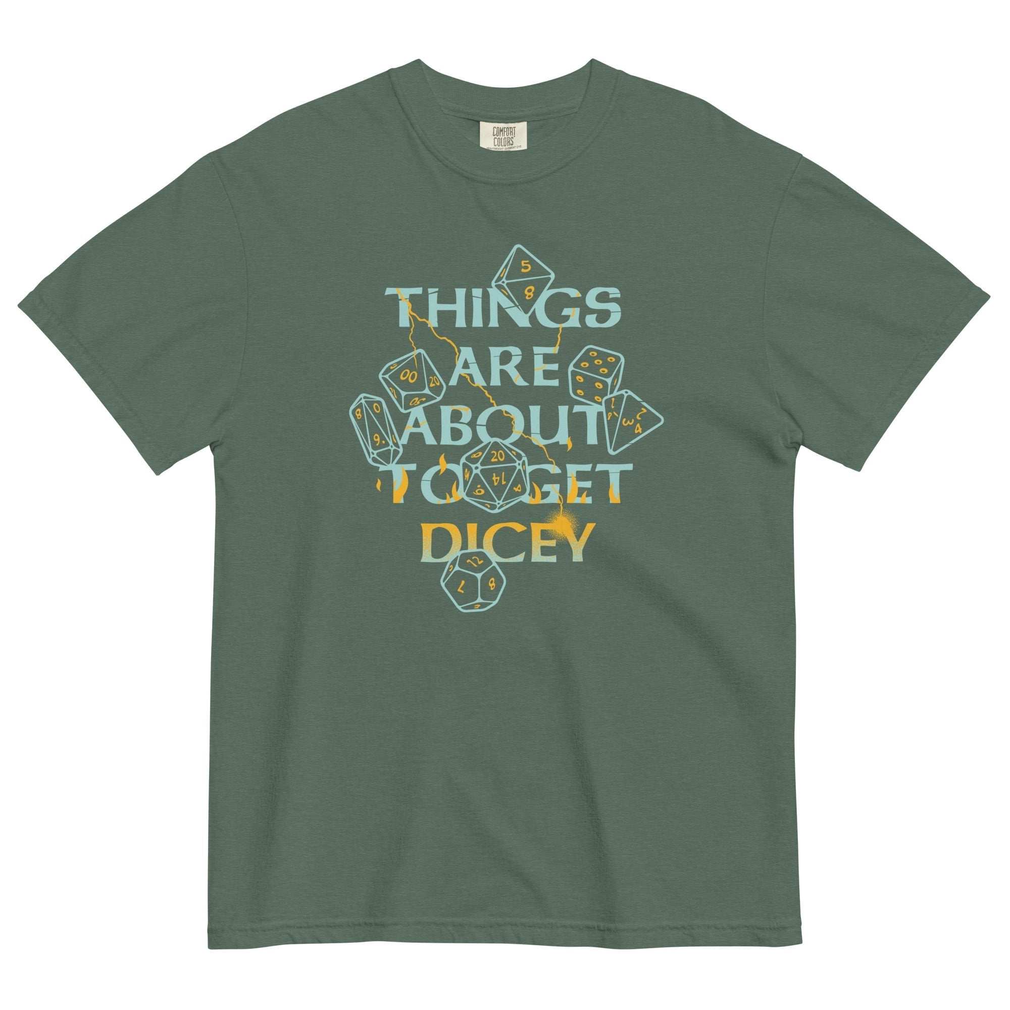 Things Are About To Get Dicey Men's Relaxed Fit Tee Hoodie, Sweatshirt | CoreVibeTees.com (Image 5)