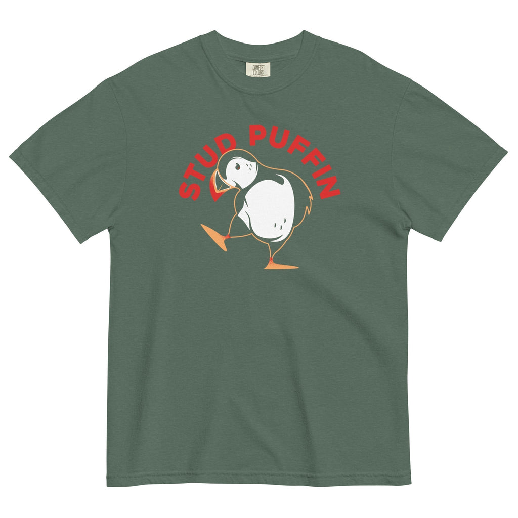 Stud Puffin Men's Relaxed Fit Tee Hoodie, Sweatshirt | CoreVibeTees.com (Image 5)