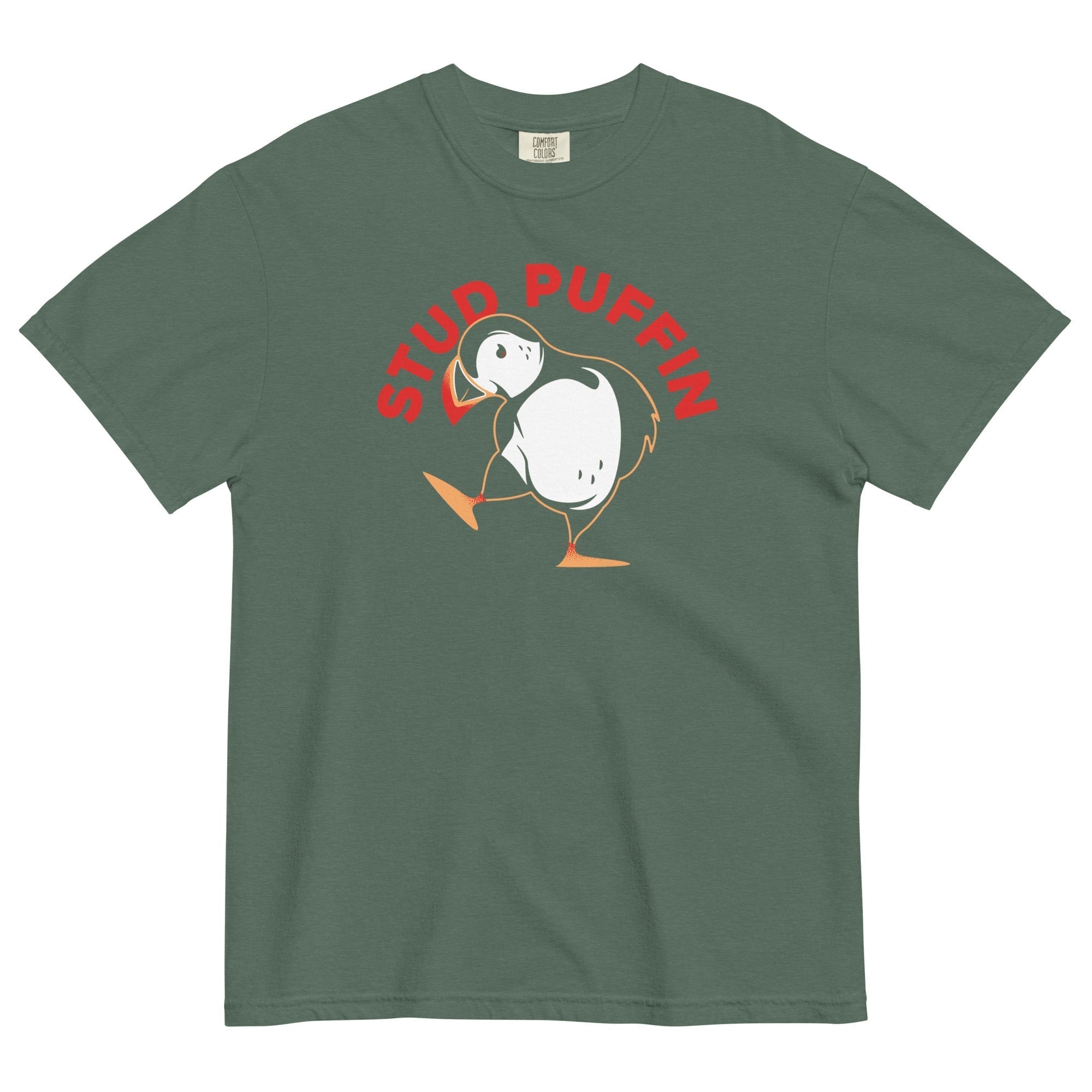 Stud Puffin Men's Relaxed Fit Tee Hoodie, Sweatshirt | CoreVibeTees.com (Image 5)