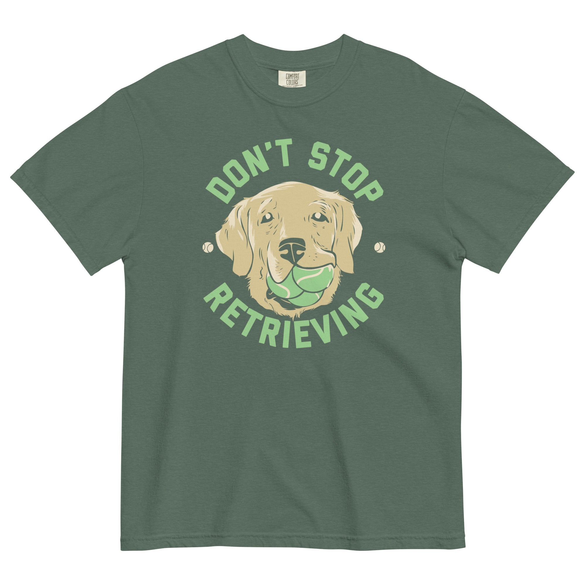 Don't Stop Retrieving Men's Relaxed Fit Tee Hoodie, Sweatshirt | CoreVibeTees.com (Image 4)